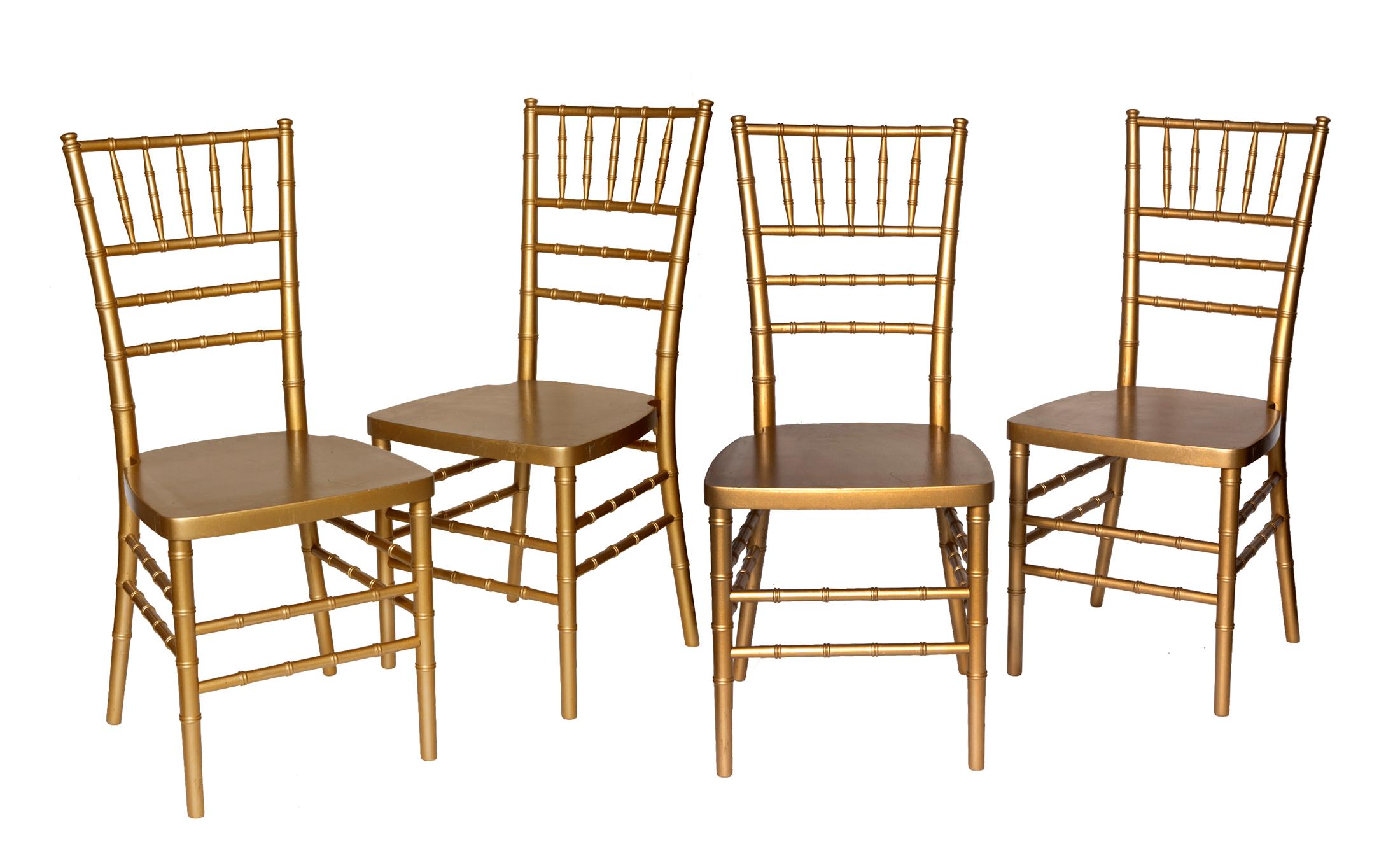 Other Stackable Gold Chairs Set/4