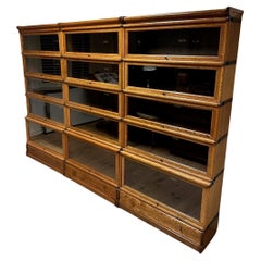 Stackable Oak Globe Wernicke Bookcase