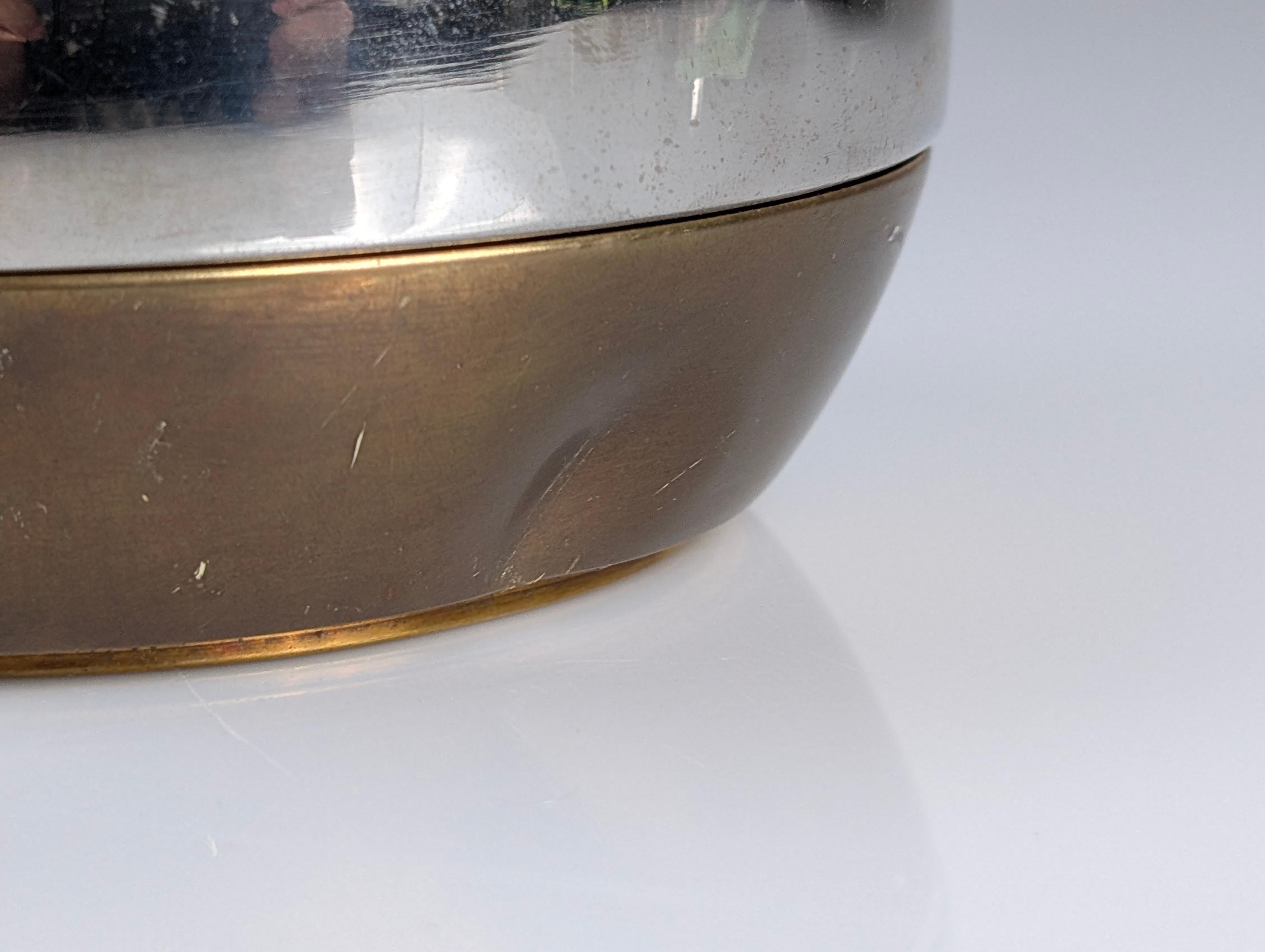 Brass Stackable Sphere Sculpture by Tommaso Barbi 1970s For Sale