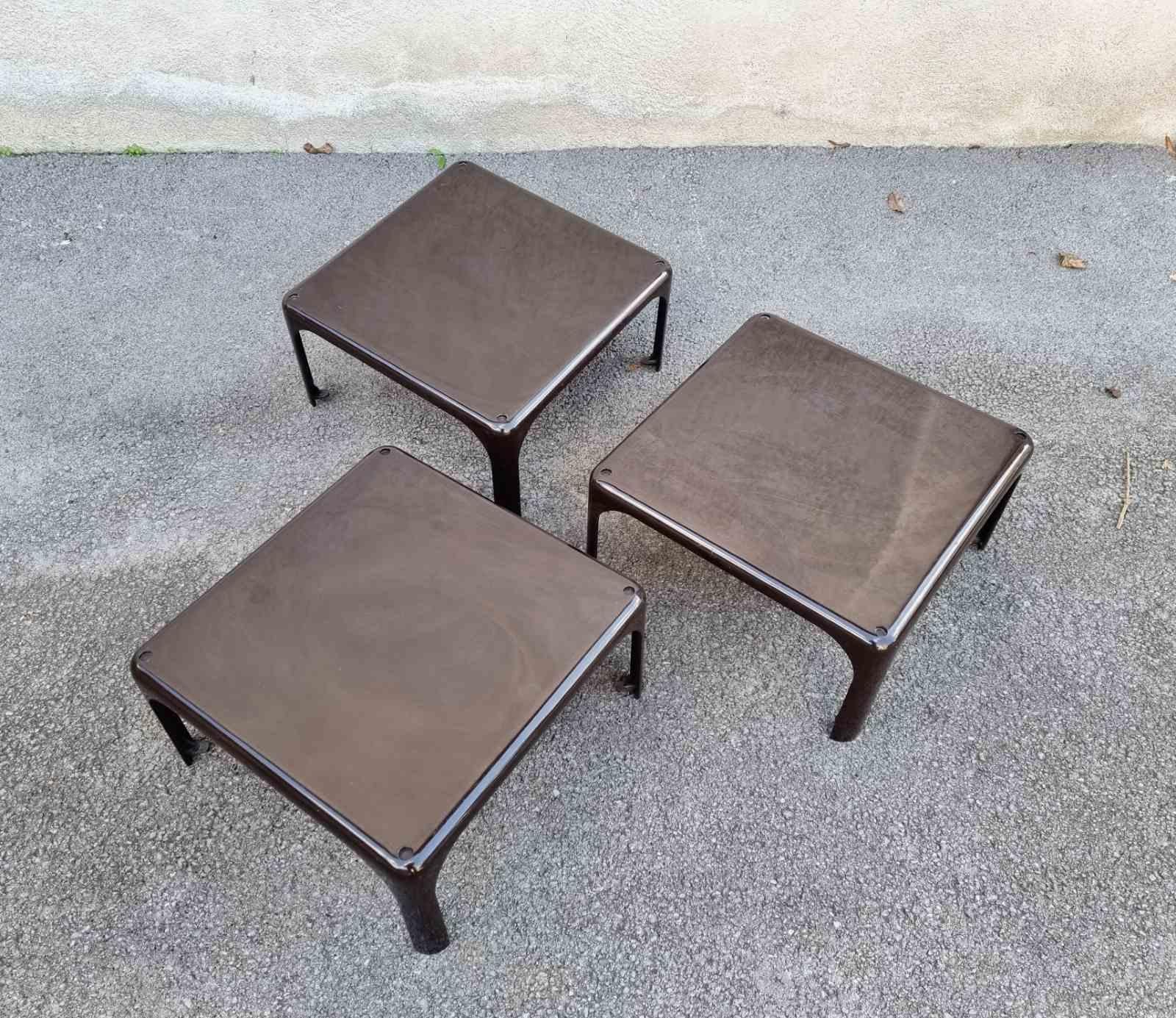 Stackable Tables Demetrio 45 by Vico Magistretti for Artemide, Italy 60s In Good Condition For Sale In Lucija, SI