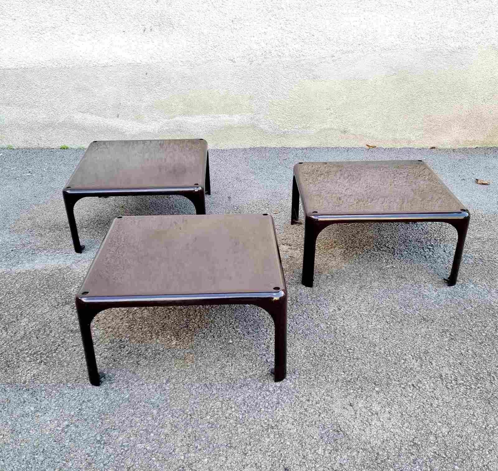 Stackable Tables Demetrio 45 by Vico Magistretti for Artemide, Italy 60s For Sale 1