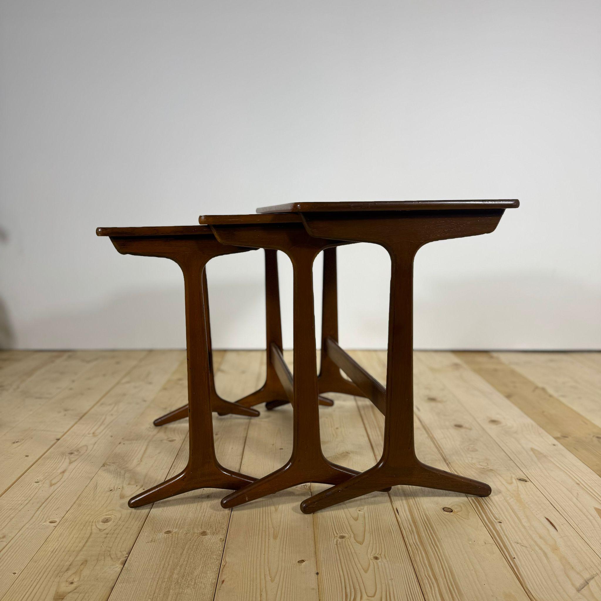 Milieu du XXe siècle Tables empilables, Erling Torvits pour Heltborg Møbler, années 1960 en vente