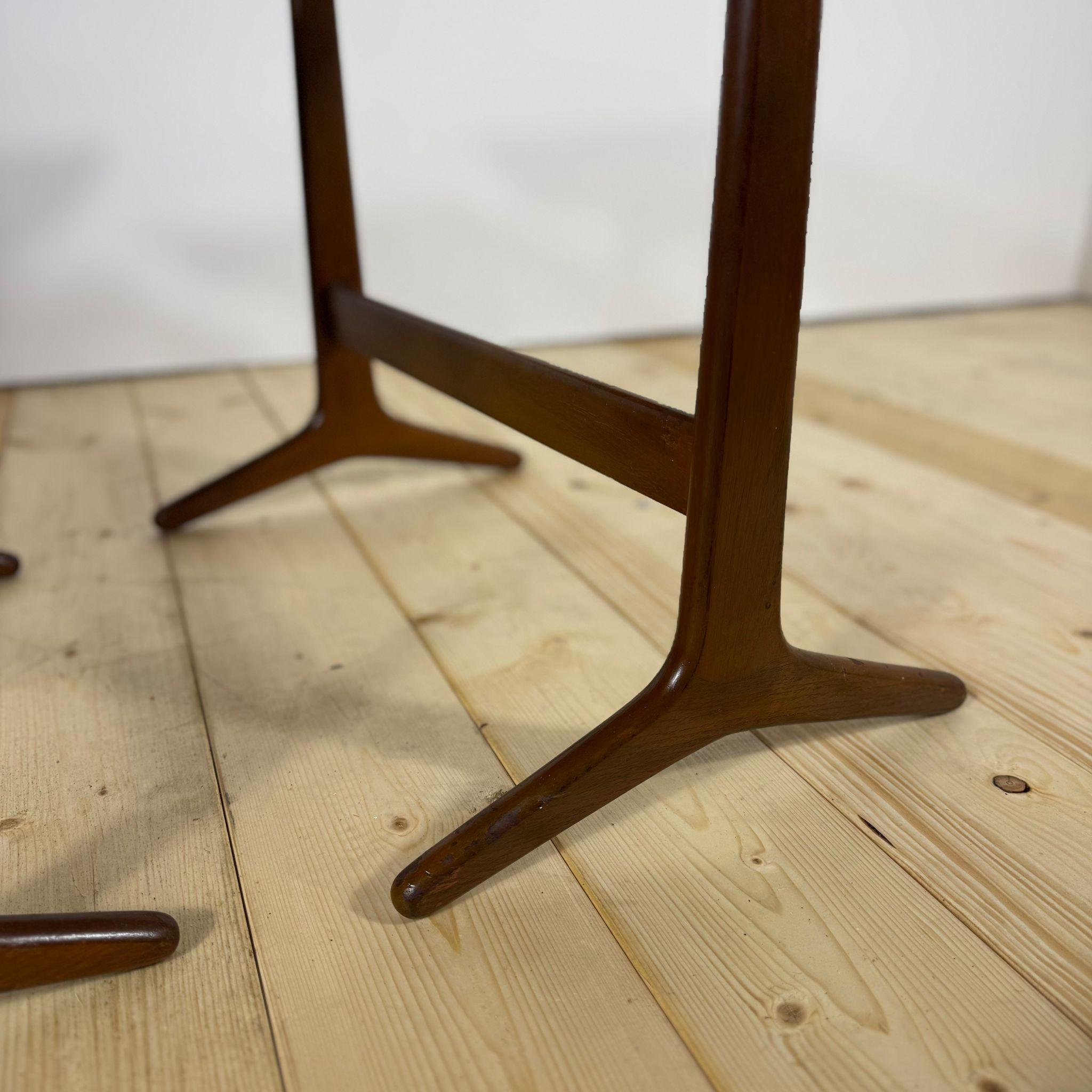 Teck Tables empilables, Erling Torvits pour Heltborg Møbler, années 1960 en vente