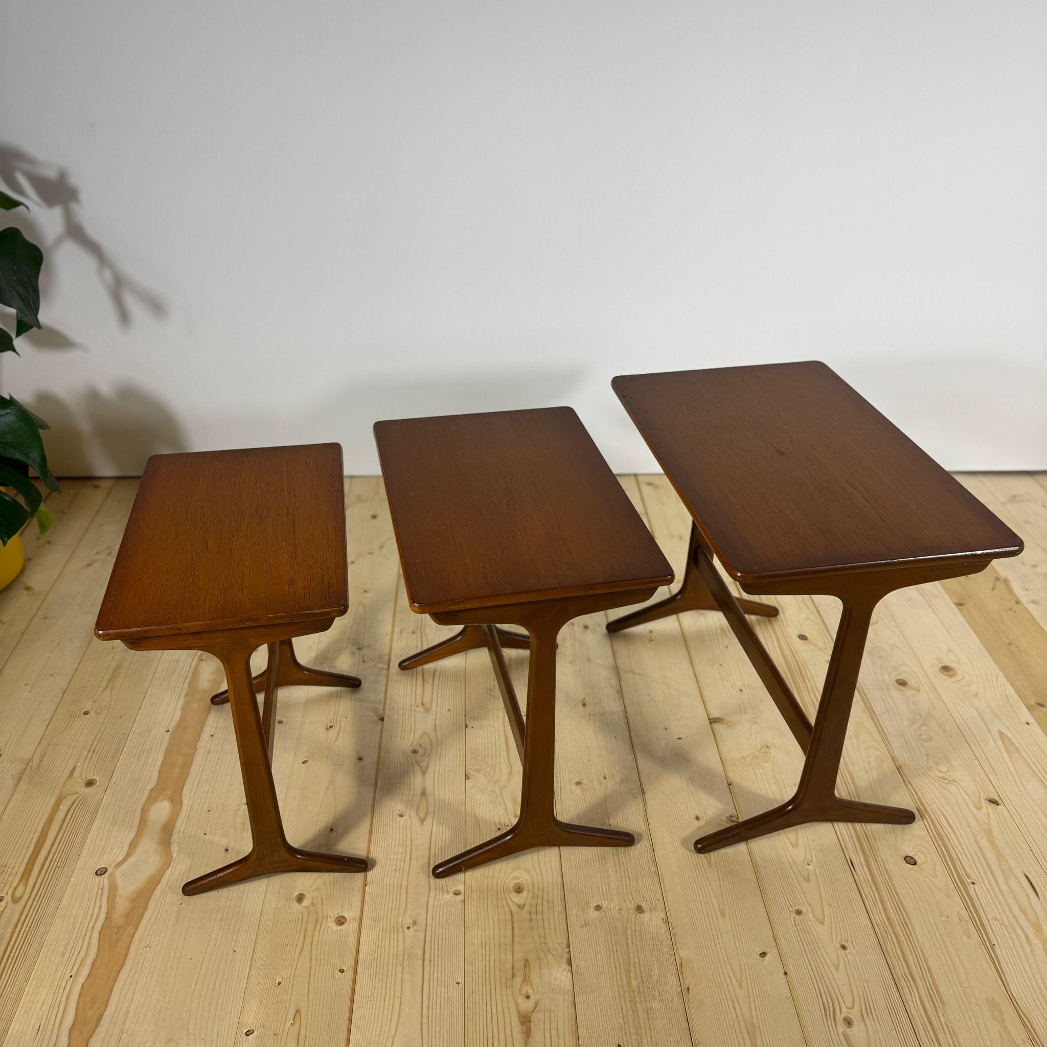Tables empilables, Erling Torvits pour Heltborg Møbler, années 1960 en vente 1
