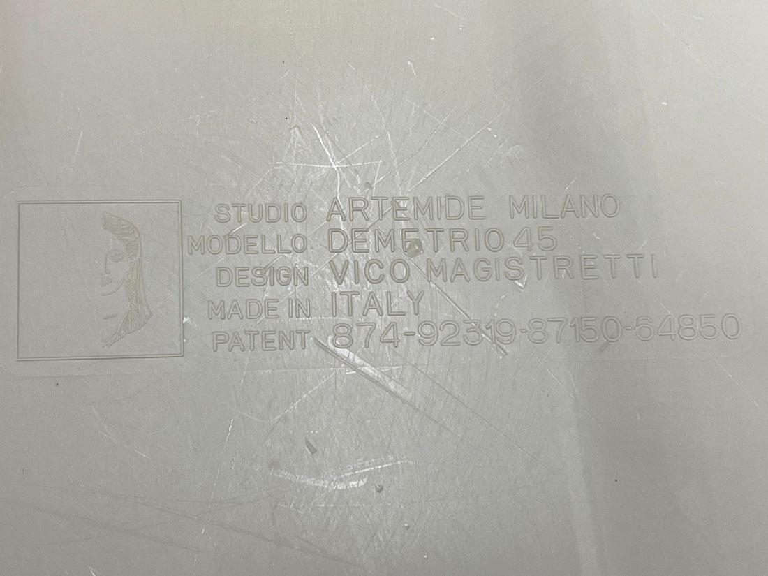 Tables empilables Modelo Demetrio 45 de Vico Magistretti pour Artimide, Italie en vente 1