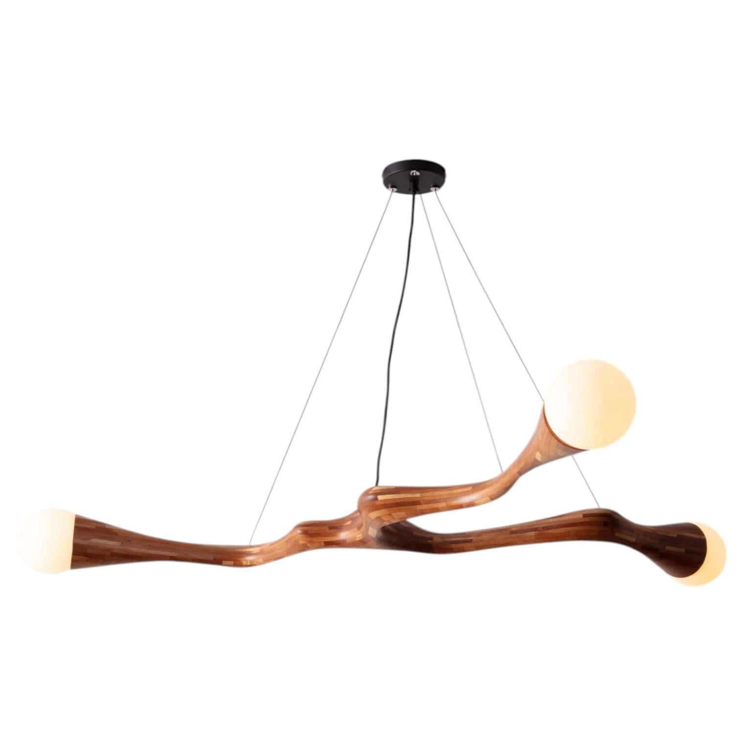 Stacked 3-Bulb Illuminated Sculpture
