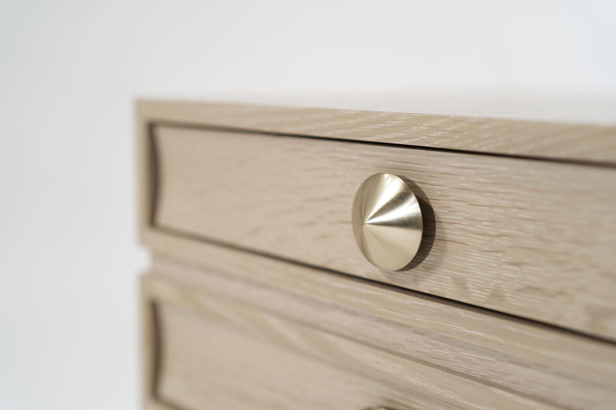 Stacked Bedside Tables in Limed Oak For Sale 3