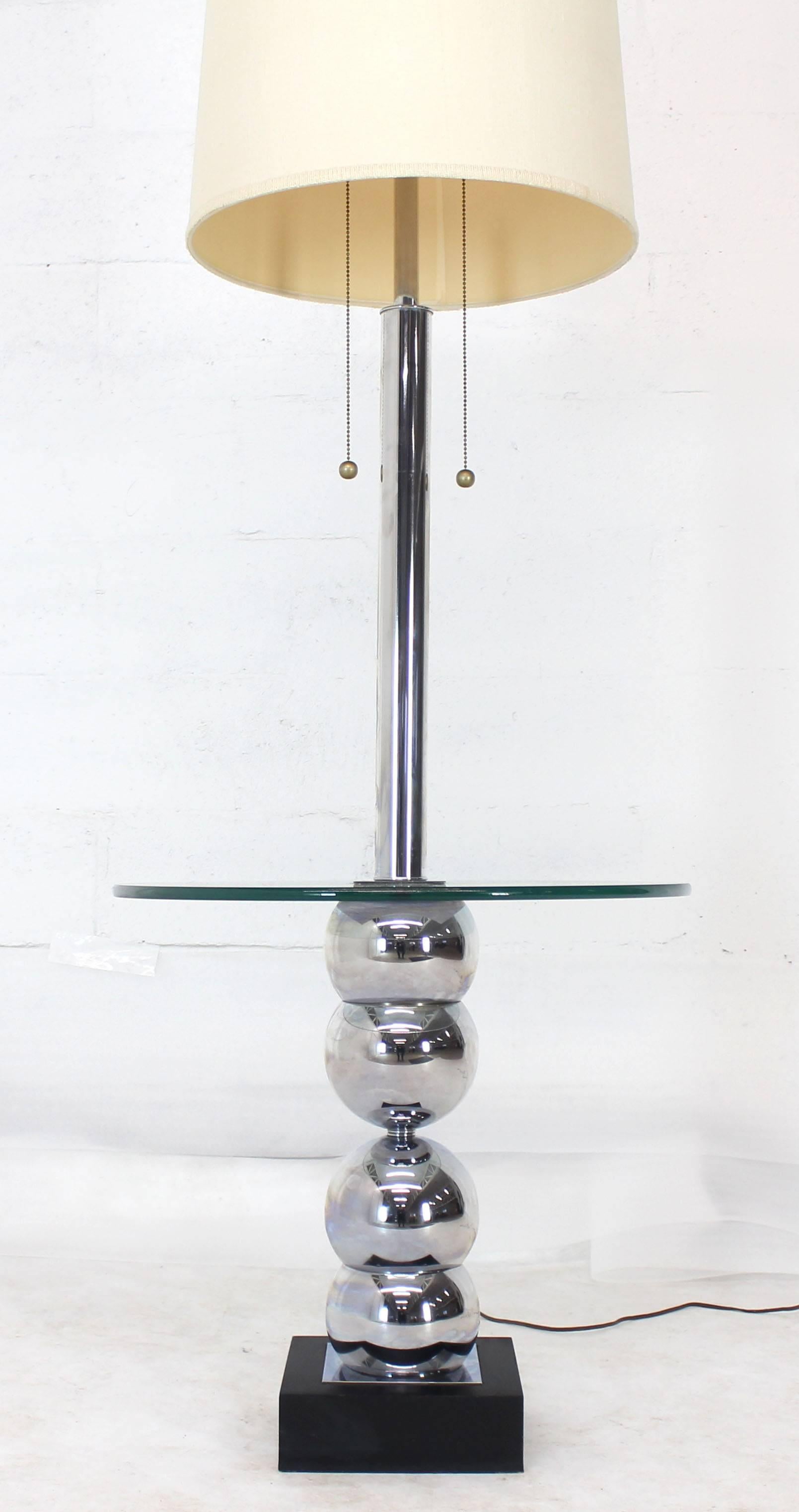 glass base floor lamp
