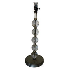 Stacked Crystal Five Ball Table Lamp