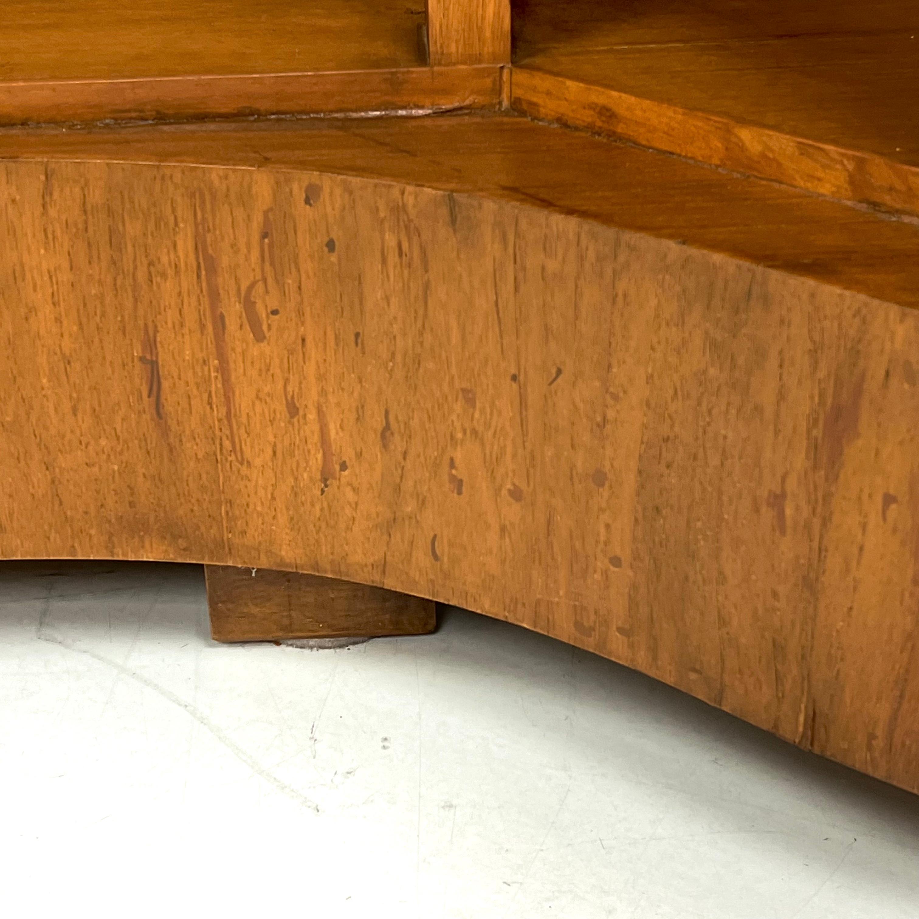 Bar in legno curvo impilato Art Deco in vendita 14