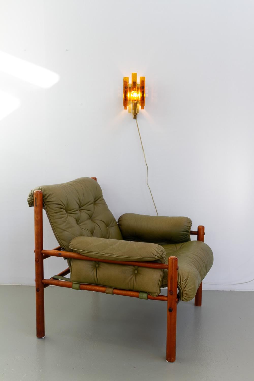 Aplique apilado de cristal y latón de Svend Aage Holm Sørensen, década de 1960. en venta 6