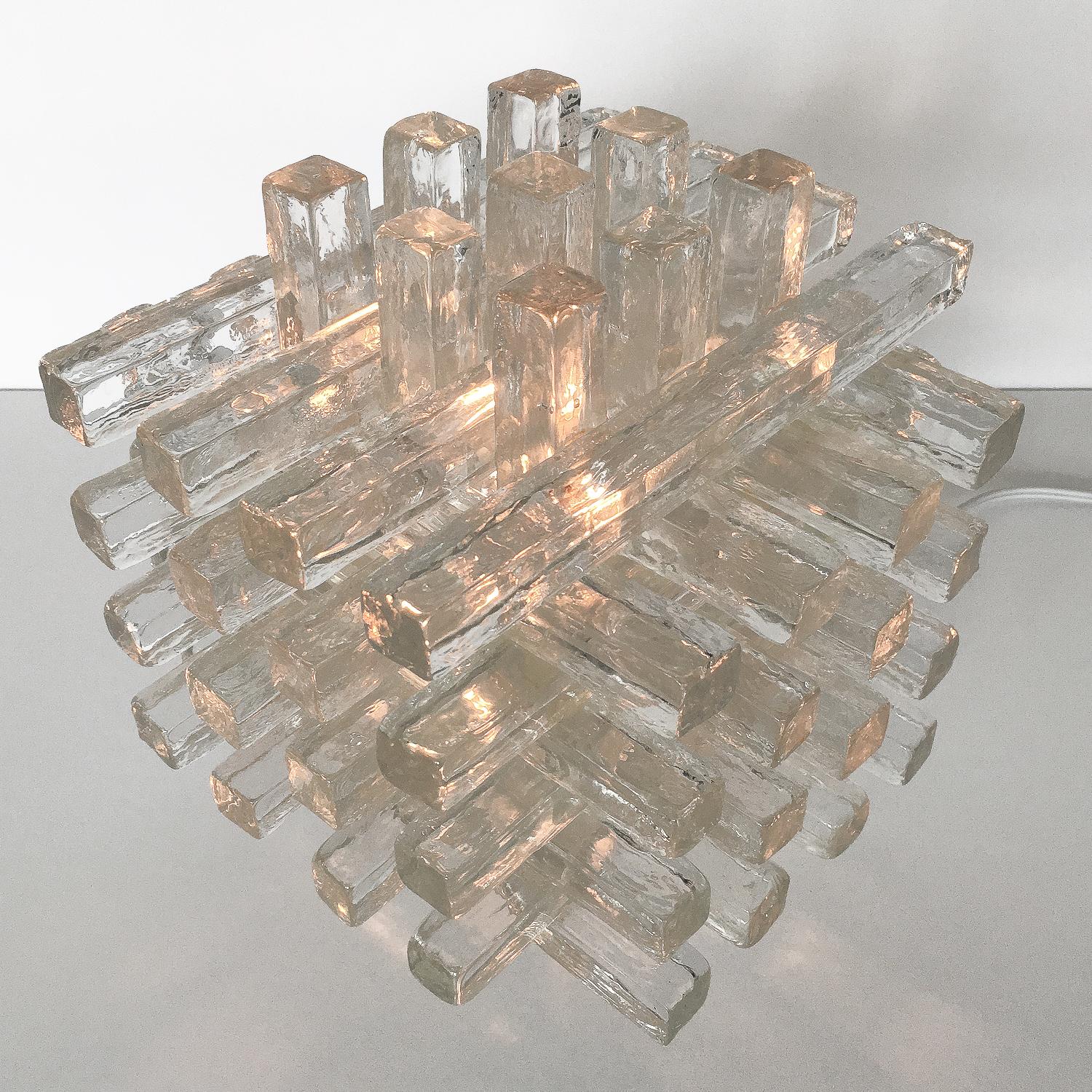 Stacked Glass Table Lamp by Albano Poli for Poliarte 4