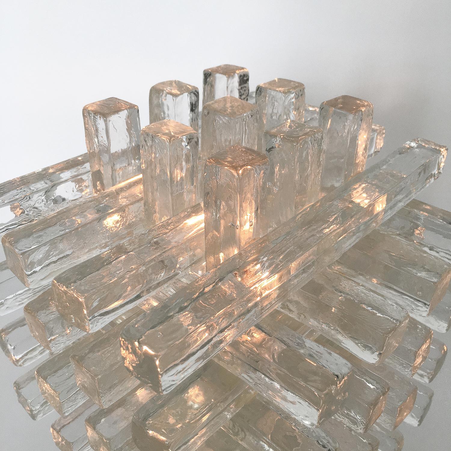 Stacked Glass Table Lamp by Albano Poli for Poliarte 5