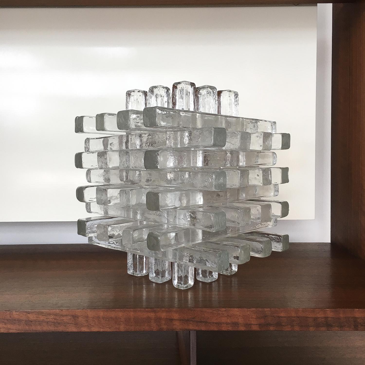 Stacked Glass Table Lamp by Albano Poli for Poliarte 6