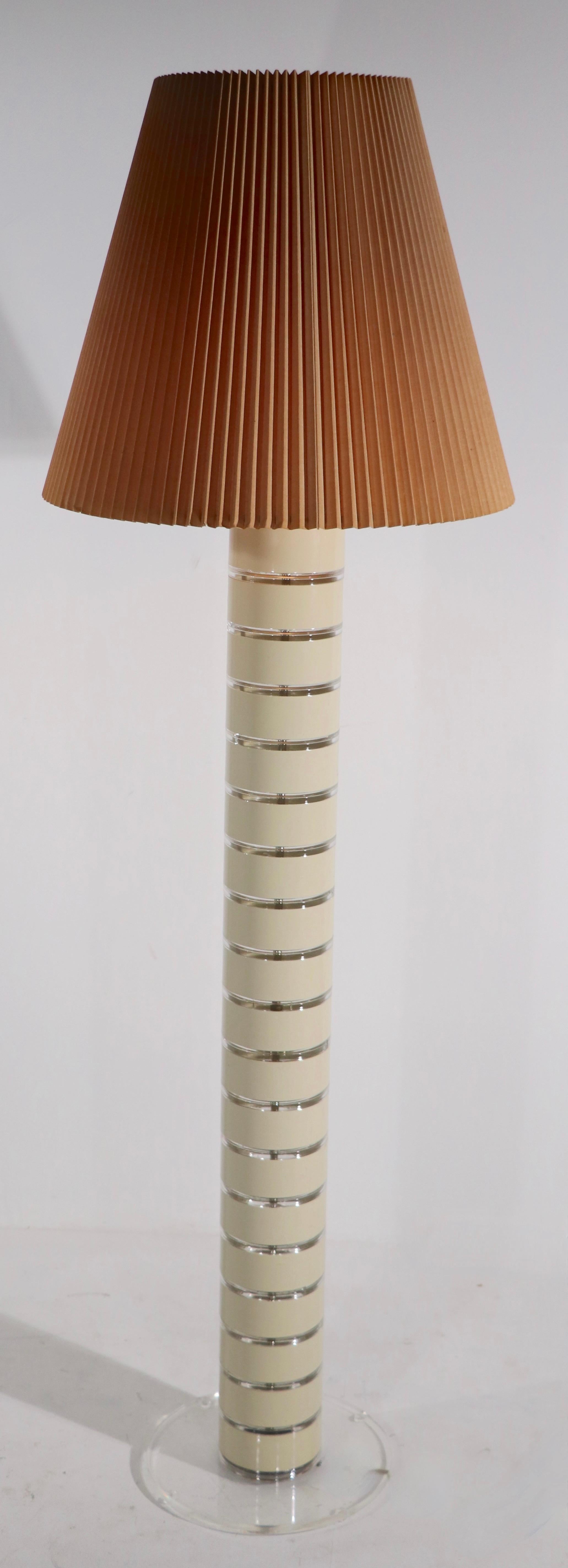 Stacked Lucite Floor Lamp by Optique 5