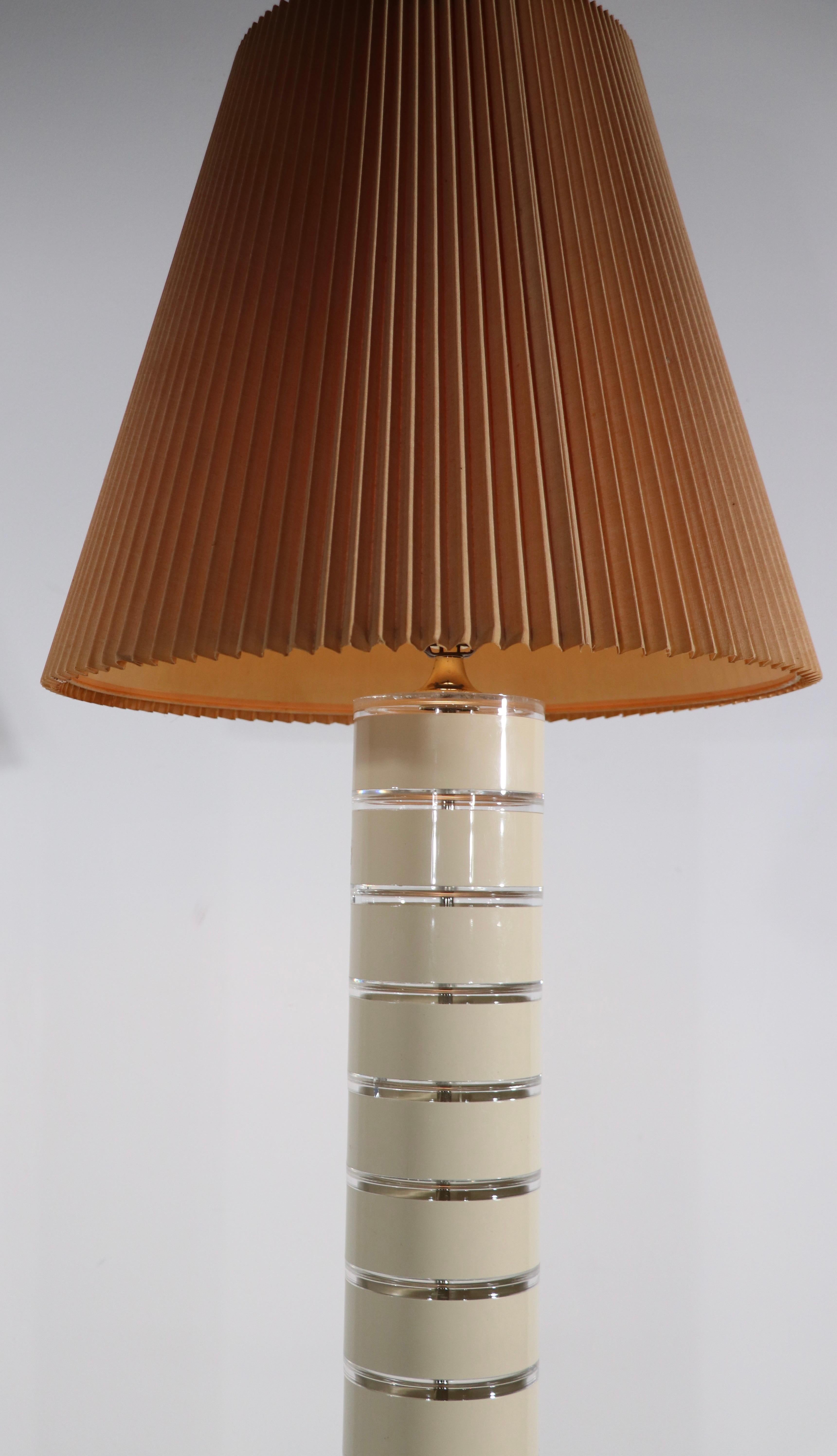 Stacked Lucite Floor Lamp by Optique 6