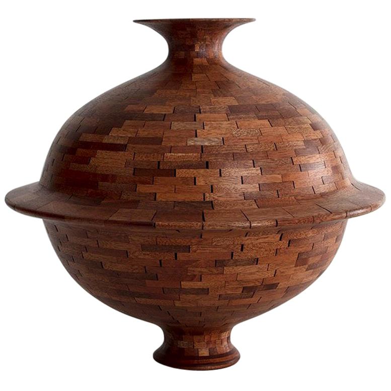 STACKED Mahogany Rimmed Vessel by Richard Haining, Available Now