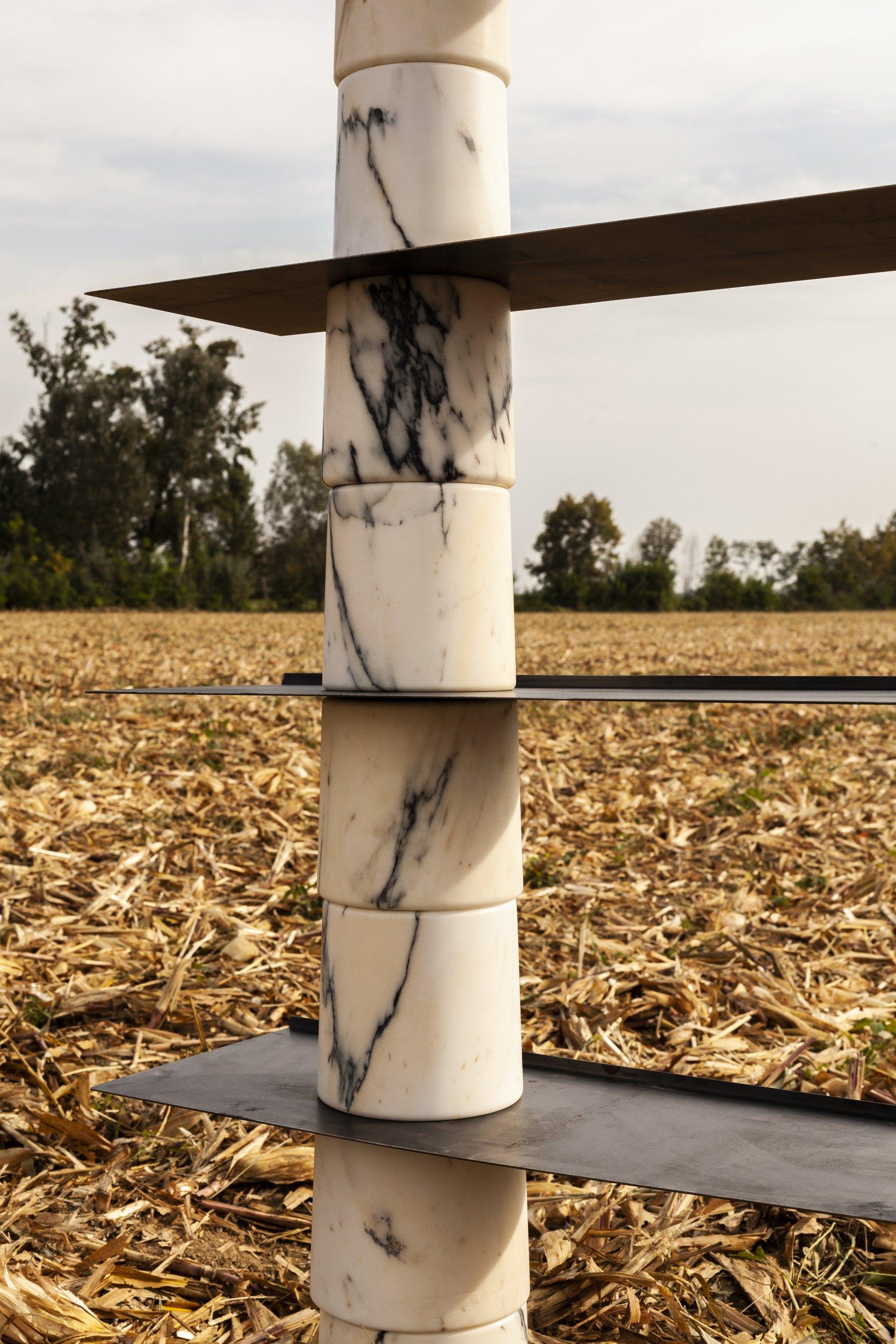 Stacked Marble Console by Samuele Brianza In New Condition In Geneve, CH