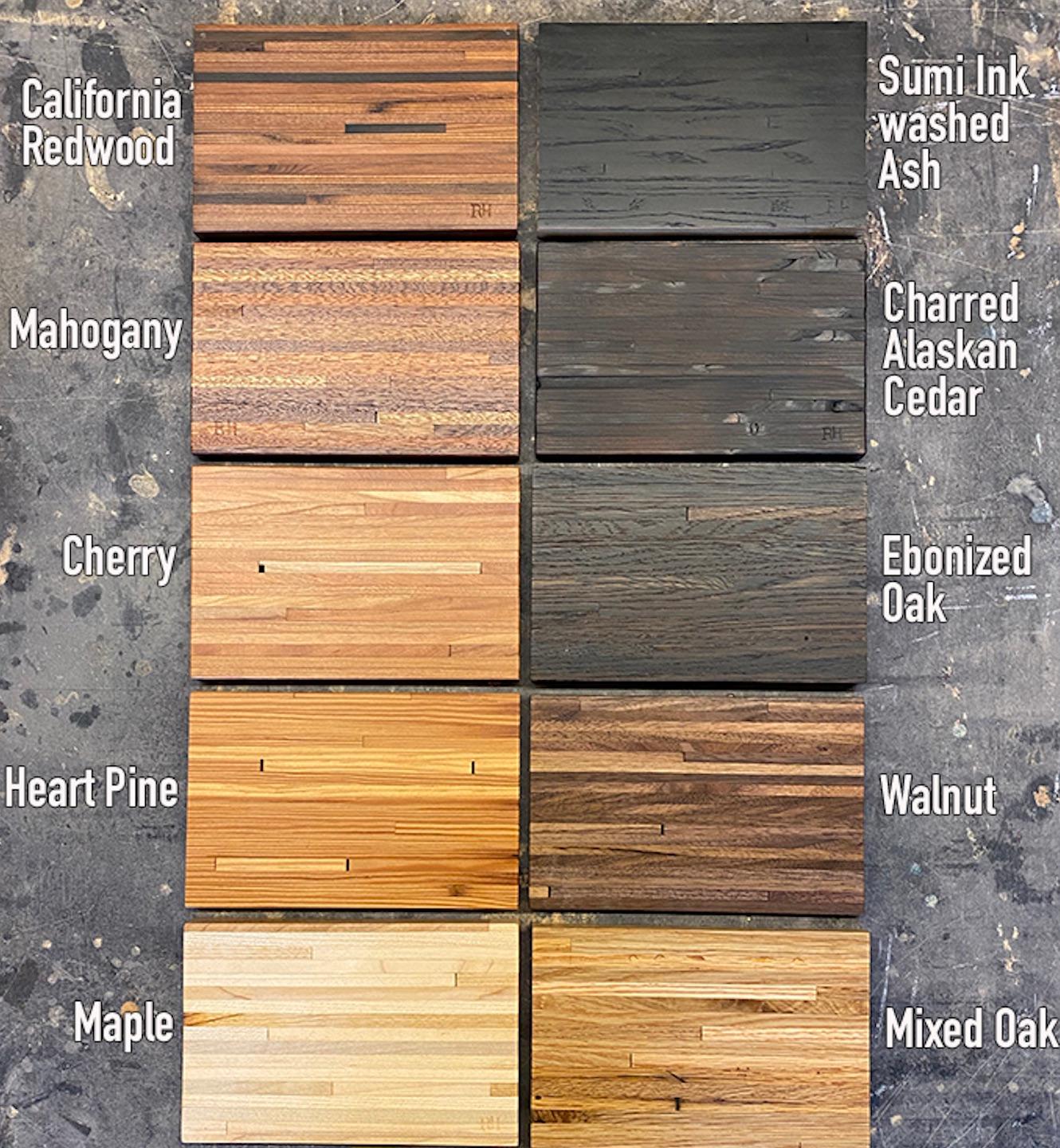Questo elenco è limitato ai campioni di materiale impilato. 

Come per tutti i lavori STACKED di Richard, i campioni sono realizzati con legno di recupero. A causa delle qualità naturali del legno e della natura artigianale di ogni articolo, è