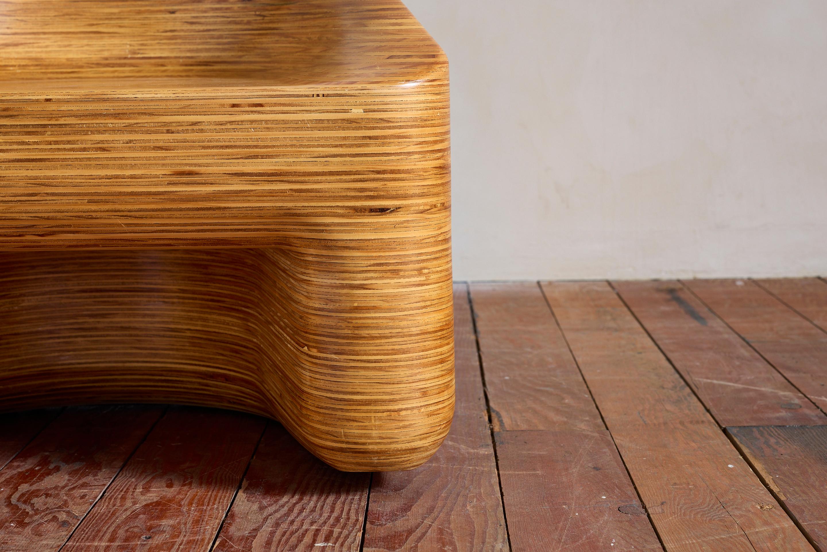 Stacked Molded Plywood Chairs in vendita 7