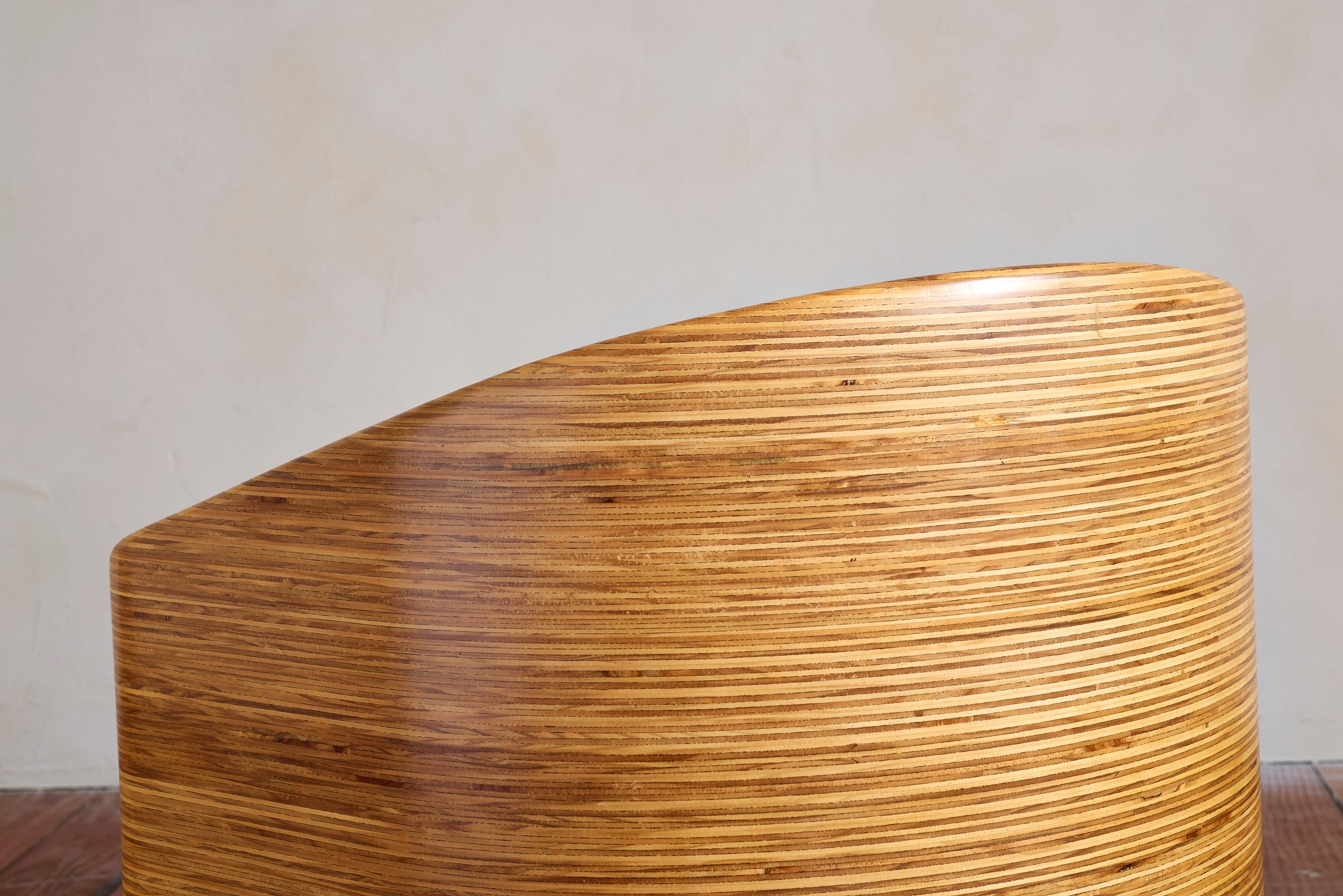 Stacked Molded Plywood Chairs in vendita 10