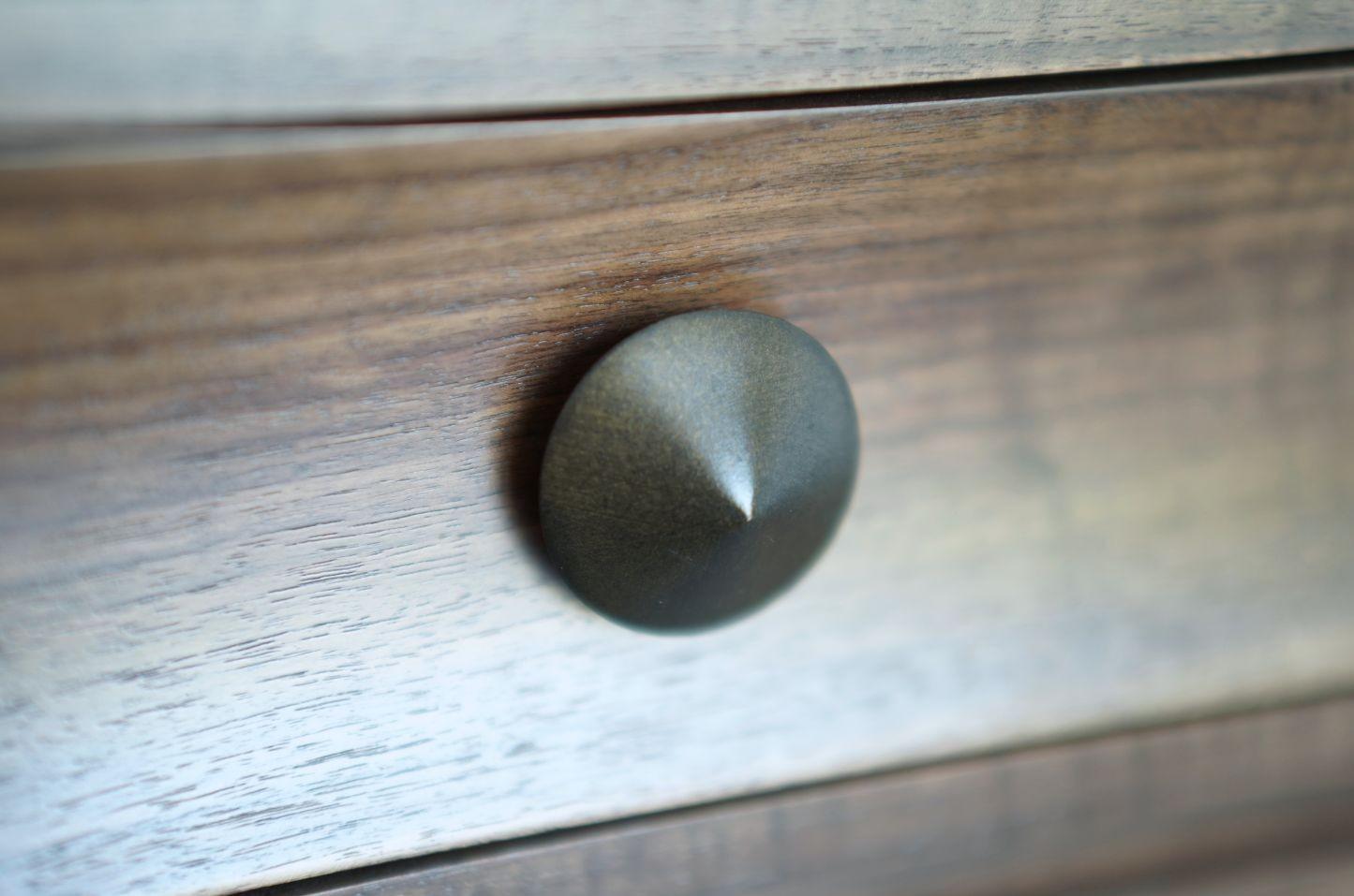 Stacked Nightstands in Dark Walnut For Sale 1