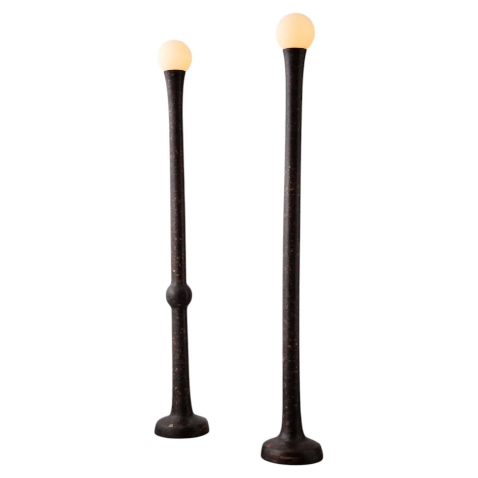 Stacked Pencil Floor Lamps For Sale