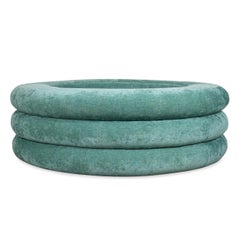 Stacked Ring Ottoman Coffee Table with Open Center, Made-to-Order