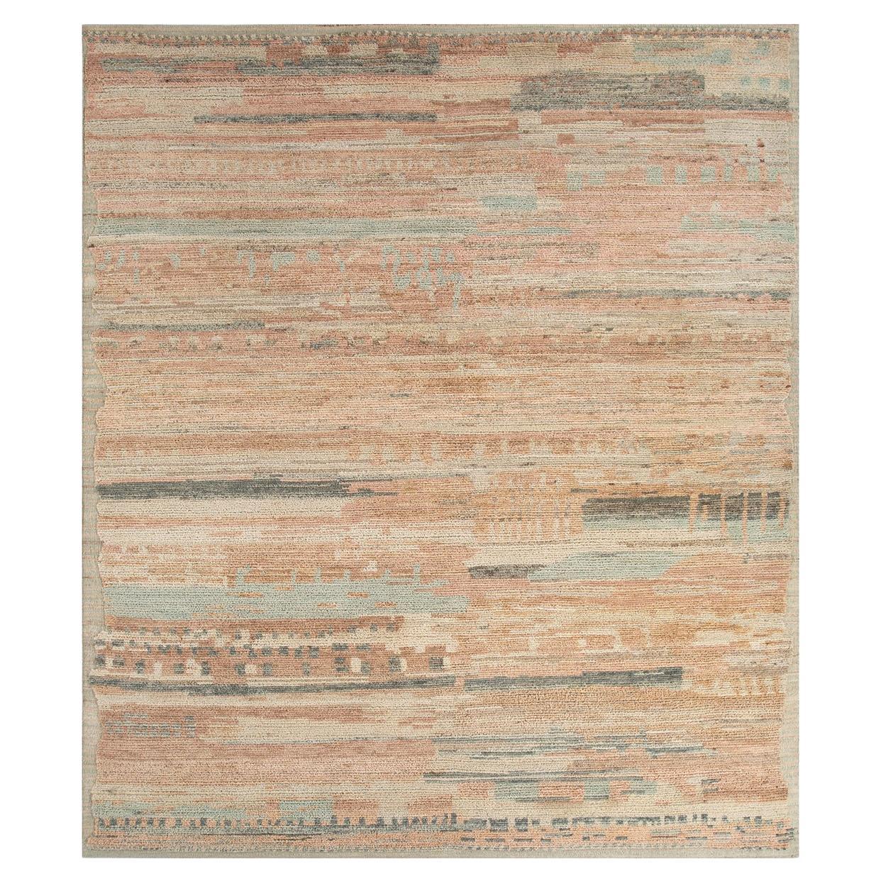 Stacked Rug by Rural Weavers, Knotted, Wool, 240x300cm For Sale
