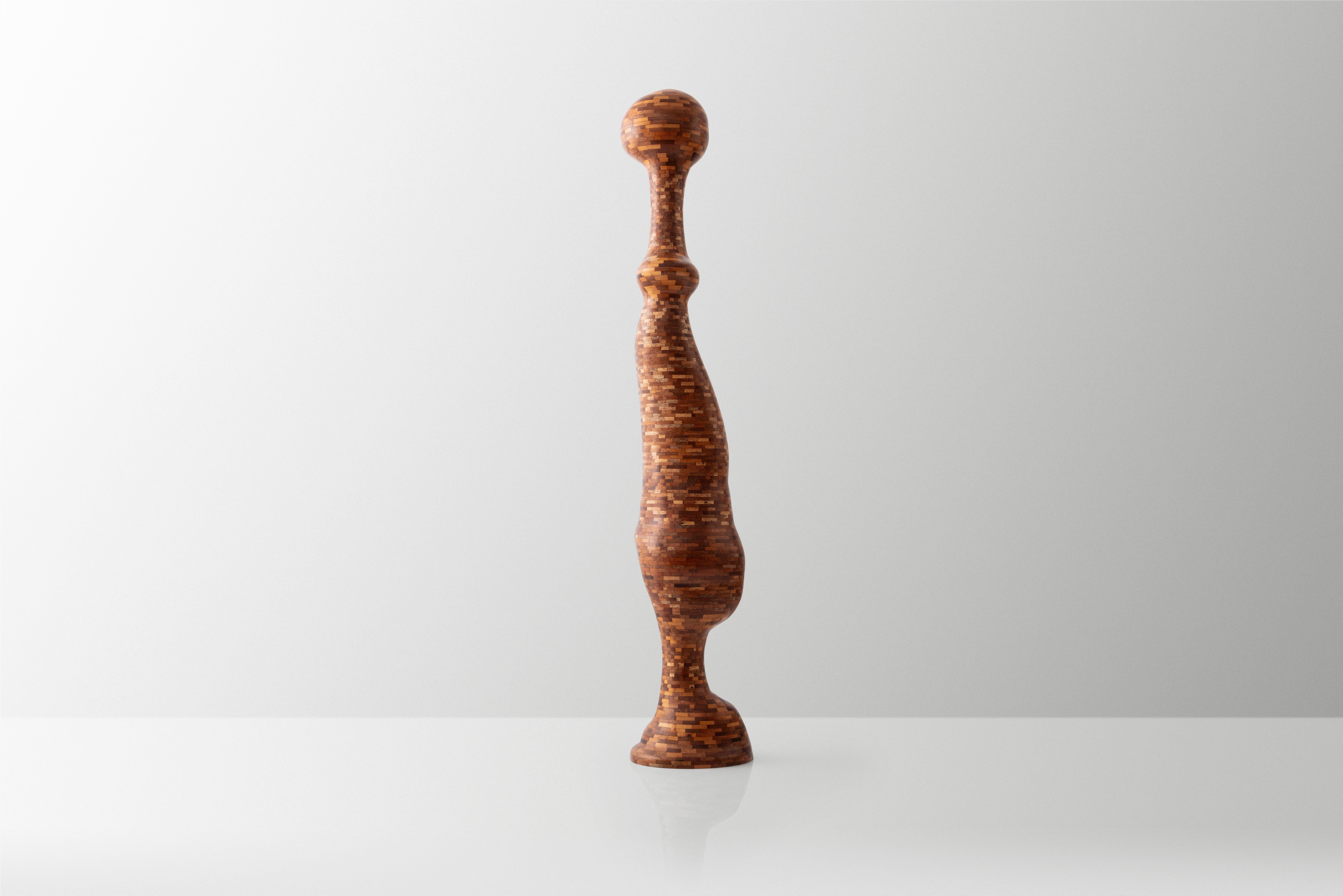 American STACKED Sculpture no.4 Made of Salvaged Mahogany, Richard Haining, Available Now For Sale