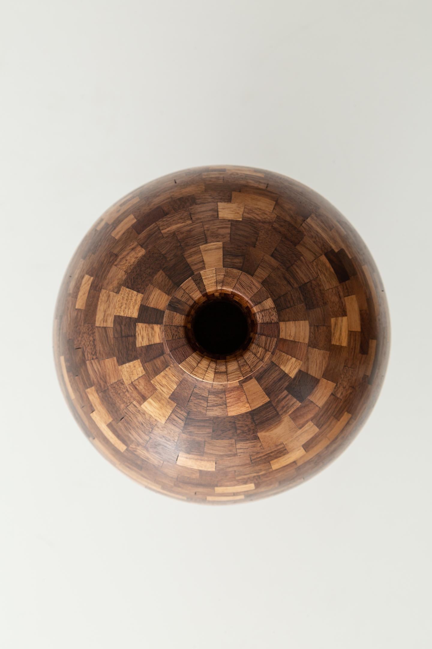 American STACKED Medium Walnut Vessel, by Richard Haining, Available Now