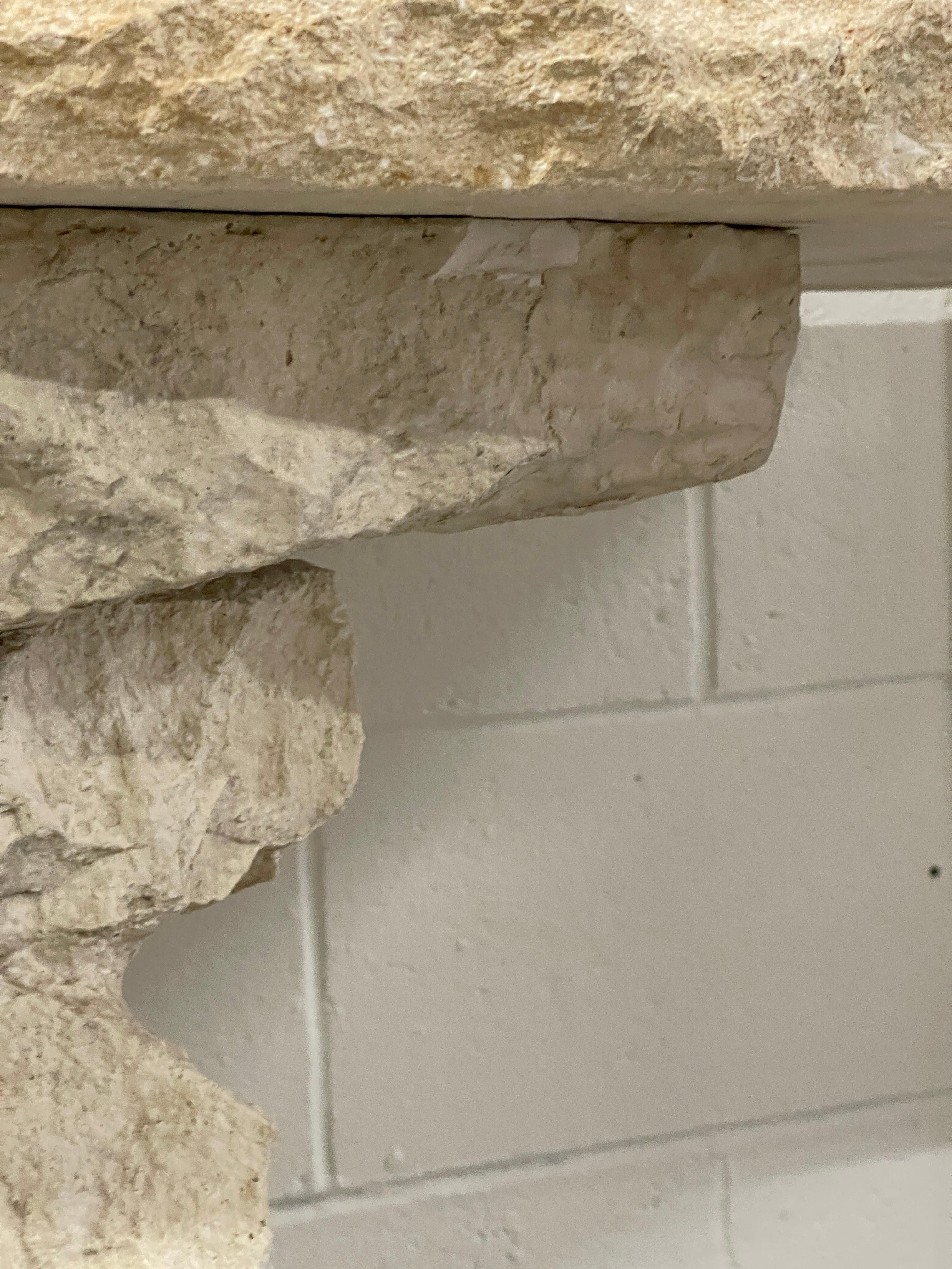 Stacked Stone Console For Sale 11