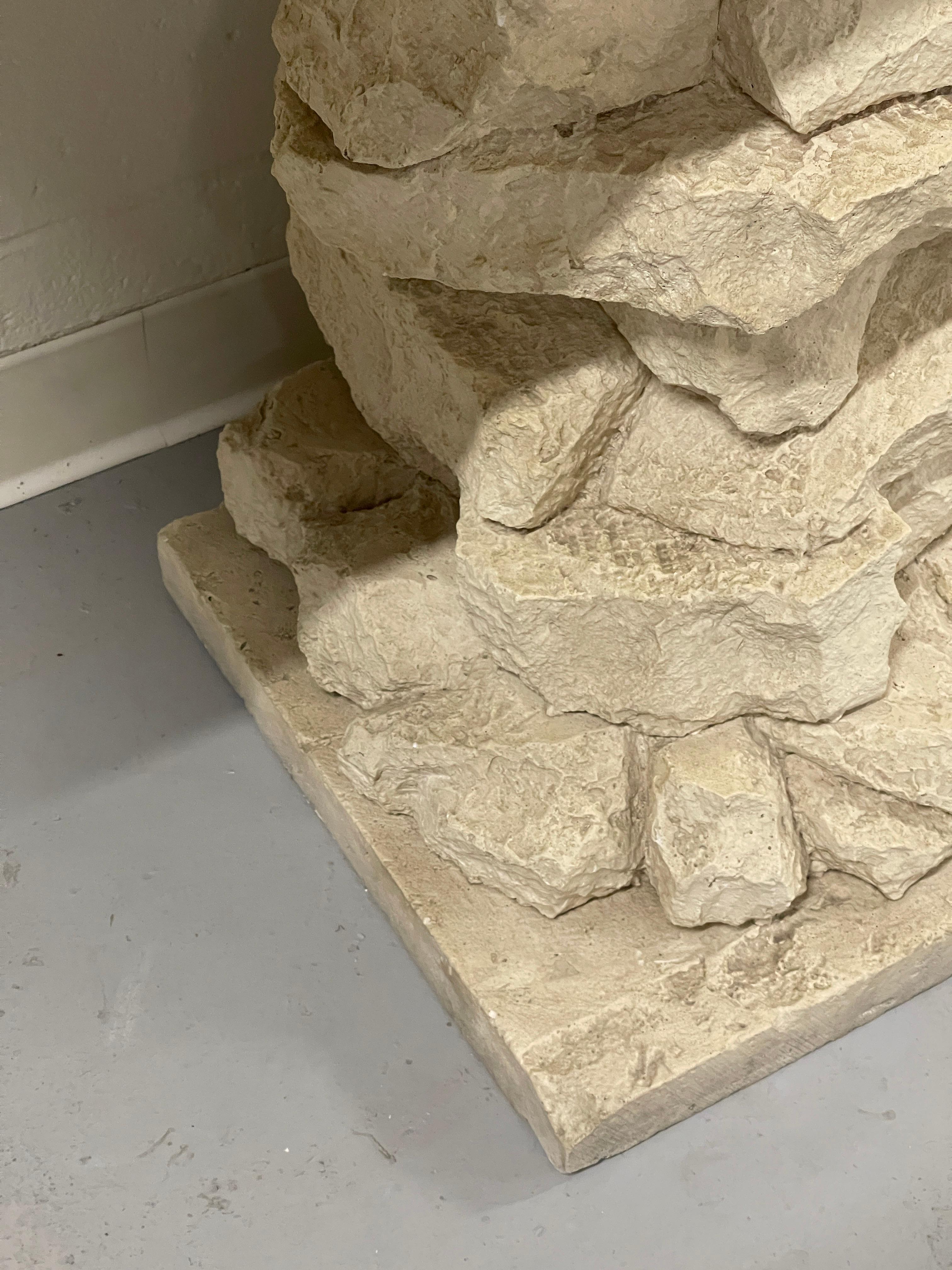 Stacked Stone Console For Sale 14