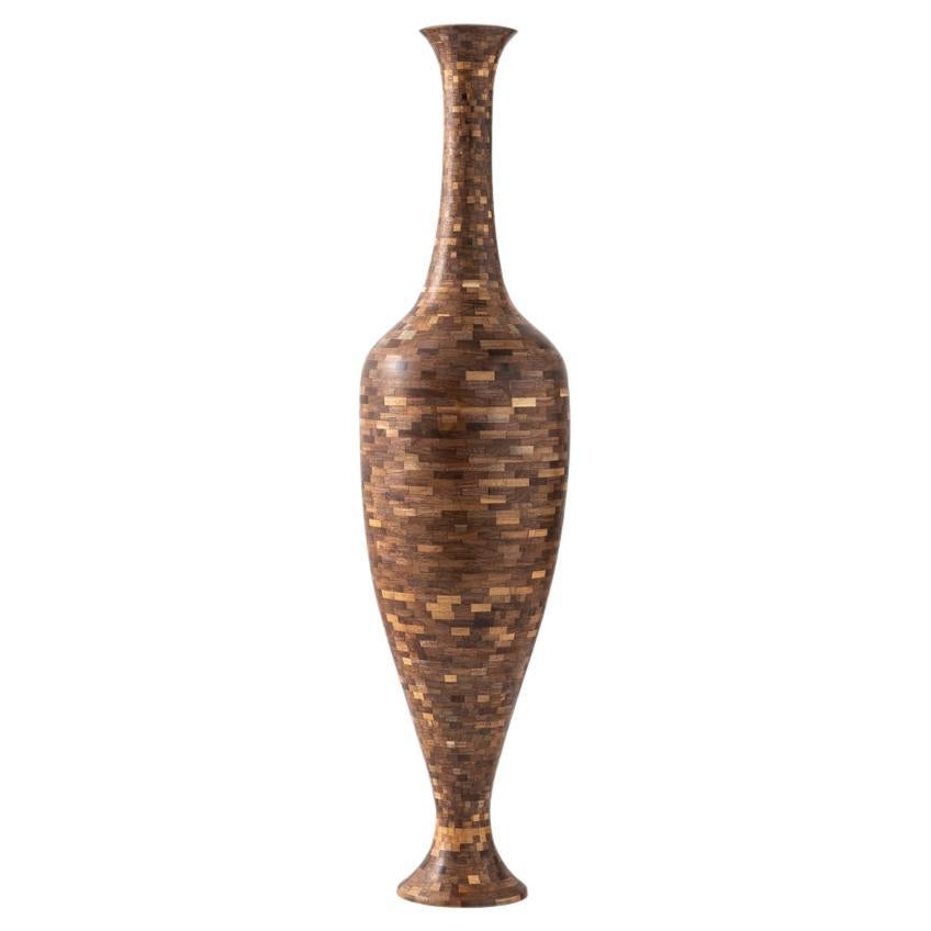 STACKED Walnut Amphora, by Richard Haining, Available Now