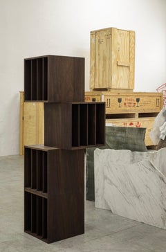 Stacked Walnut Modular Sculpture by José Dávila, MUARQ II Collection