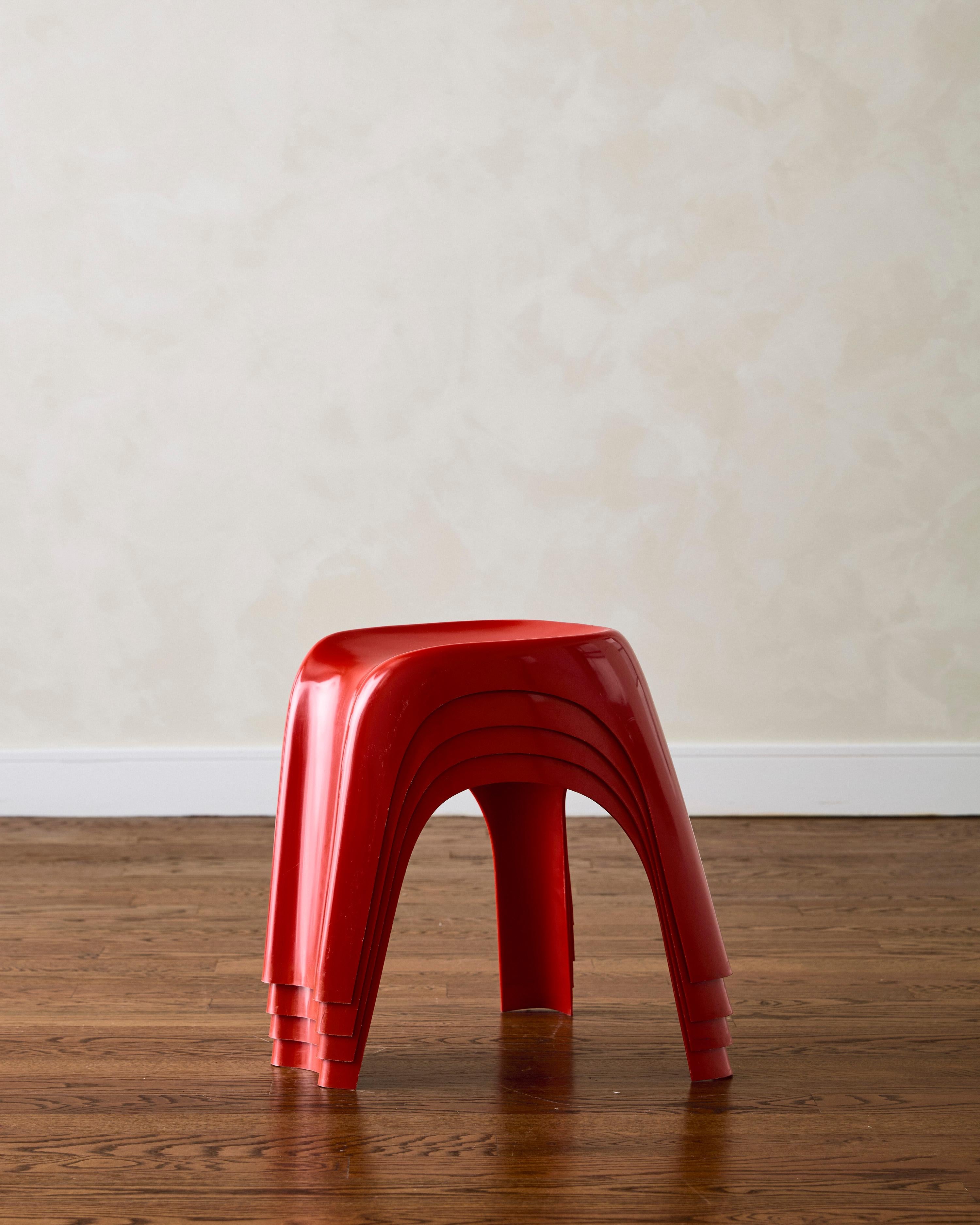 'Stacki' Stools by Giorgina Castiglioni In Good Condition For Sale In New York, NY