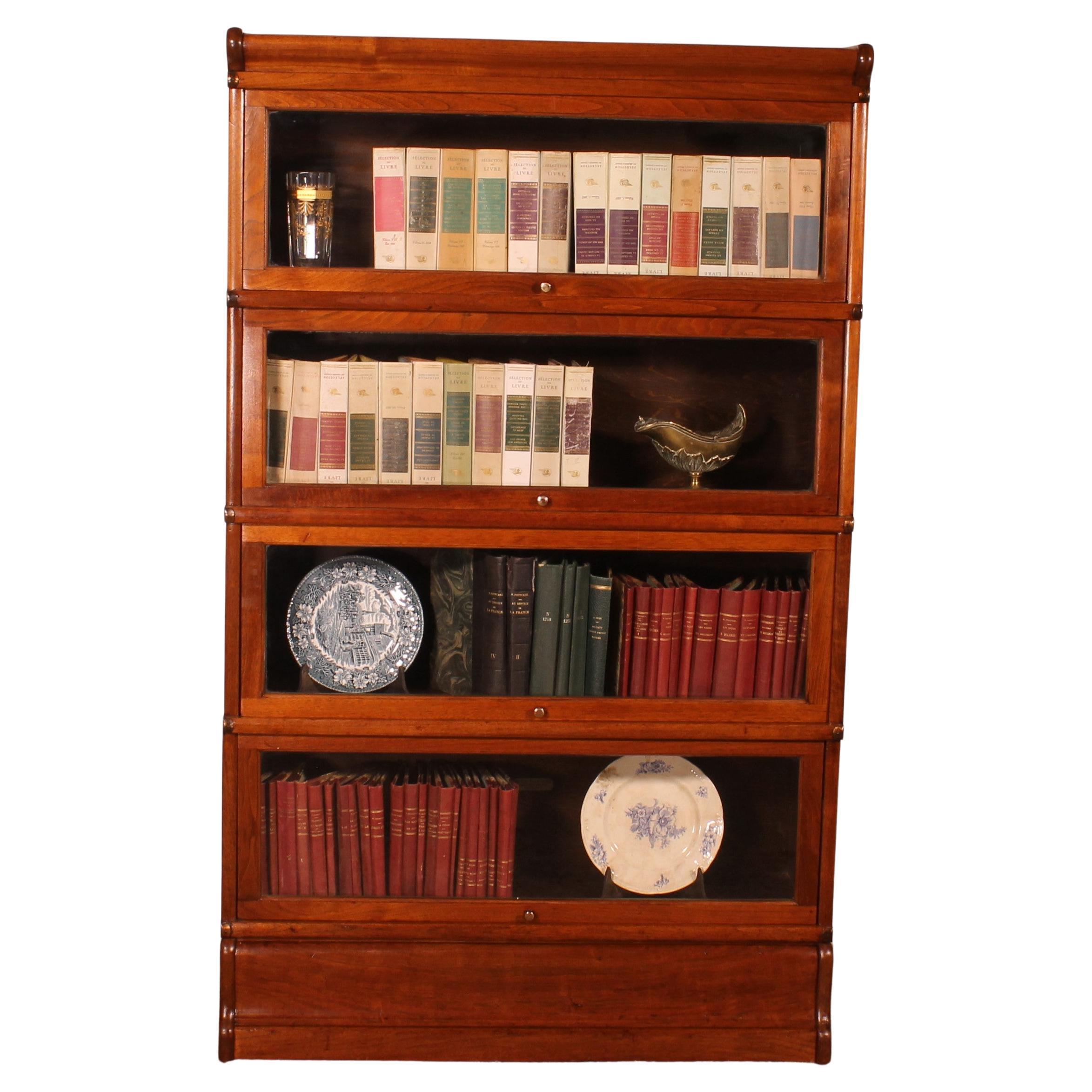 Corner Arrangement Globe Wernicke Bookcase For Sale at 1stDibs