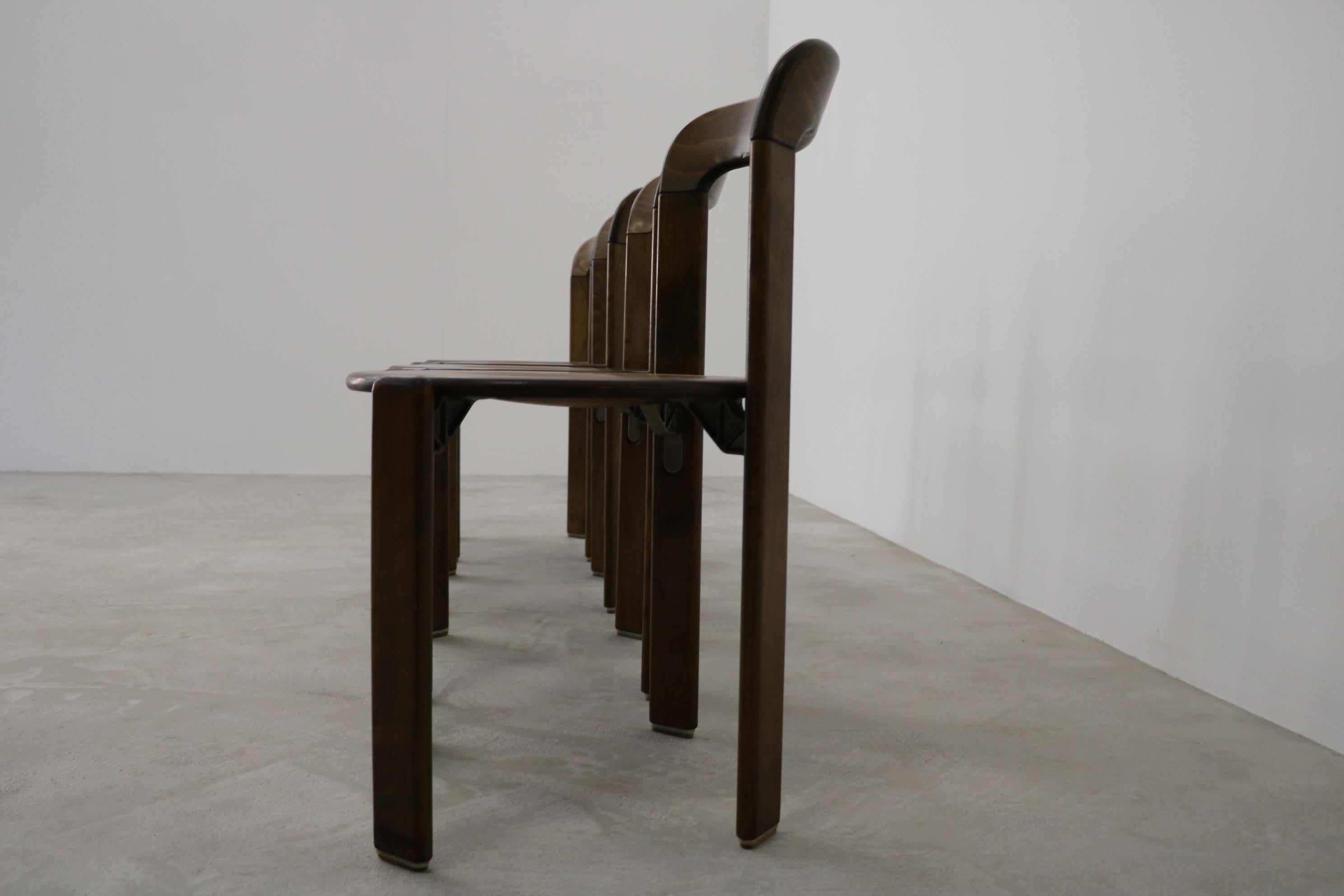 Stacking Chair Bruno Rey for Dietiker/Kusch & Co in Wood, 1970s 3