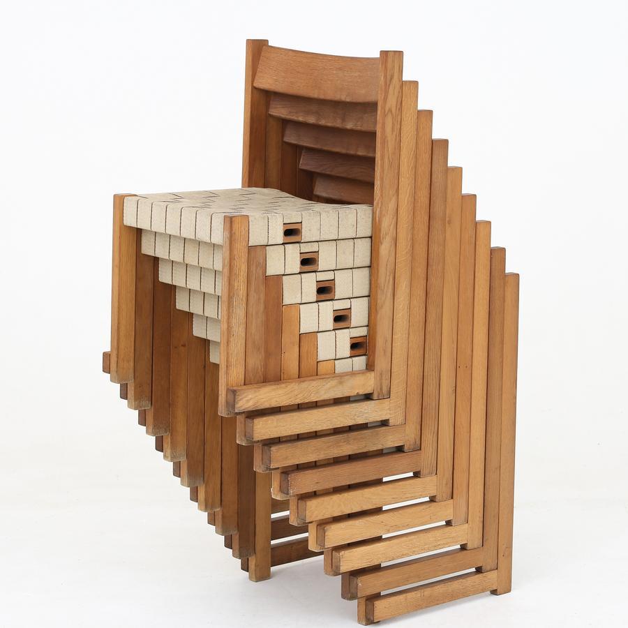 Late 19th Century Stacking Chair by Hans J. Wegner