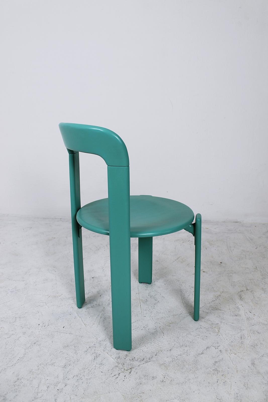 Late 20th Century Stacking Chairs by Bruno Rey for Dietiker, Switzerland, 1970s