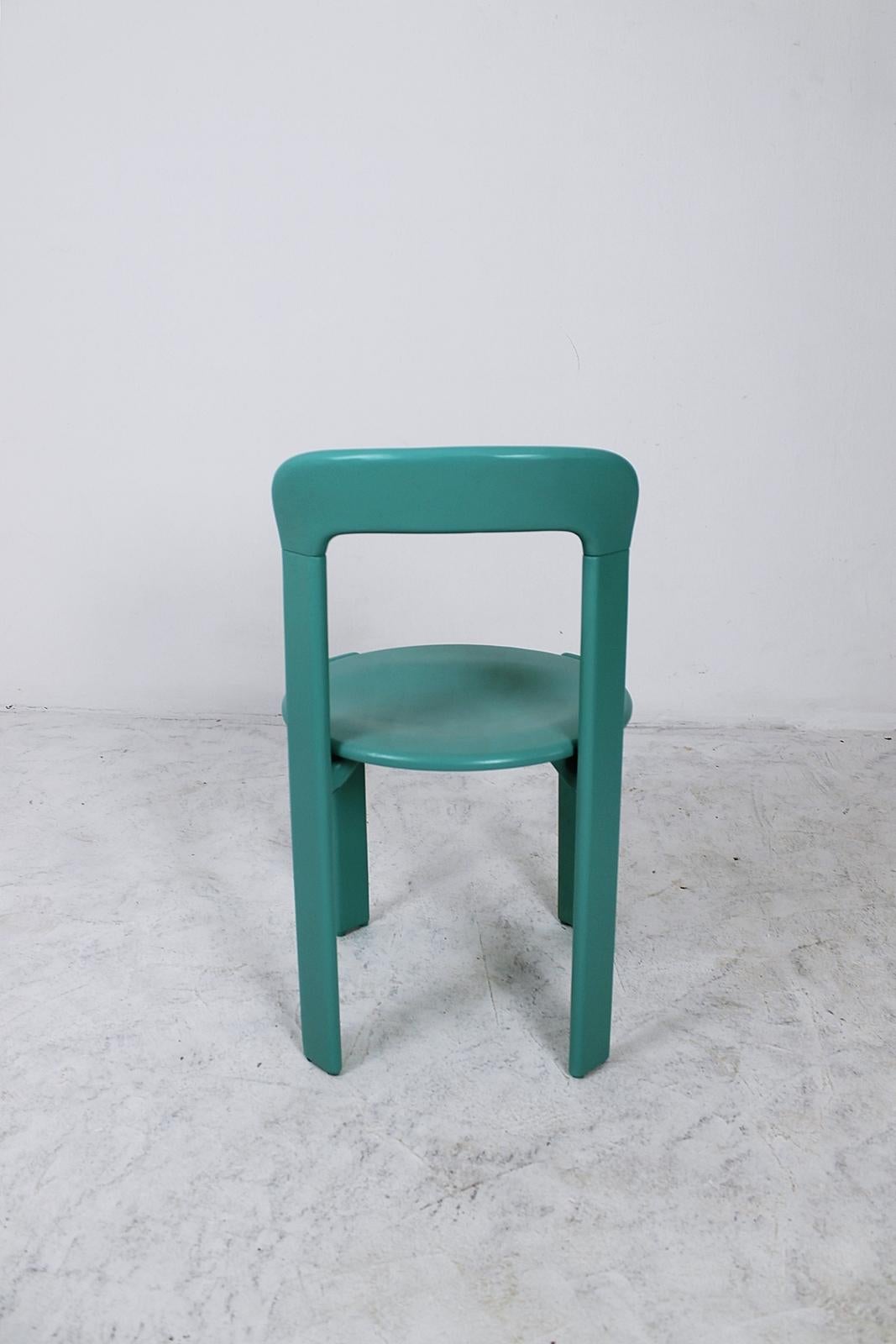 Beech Stacking Chairs by Bruno Rey for Dietiker, Switzerland, 1970s