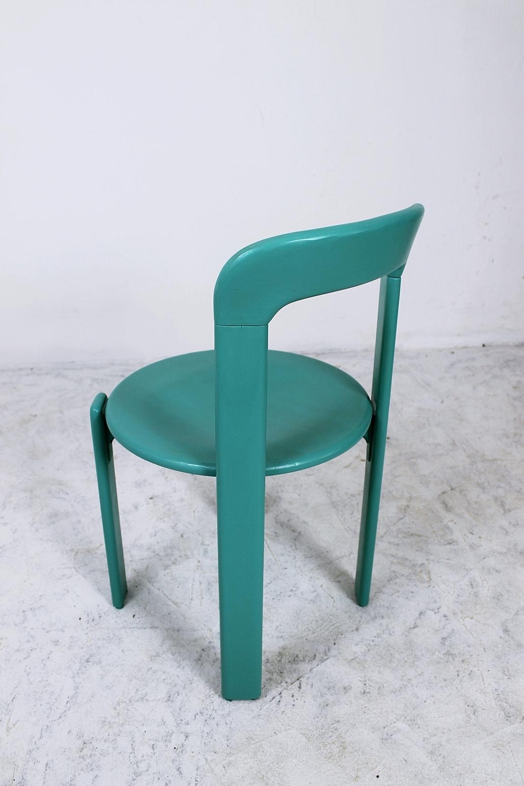 Stacking Chairs by Bruno Rey for Dietiker, Switzerland, 1970s 1