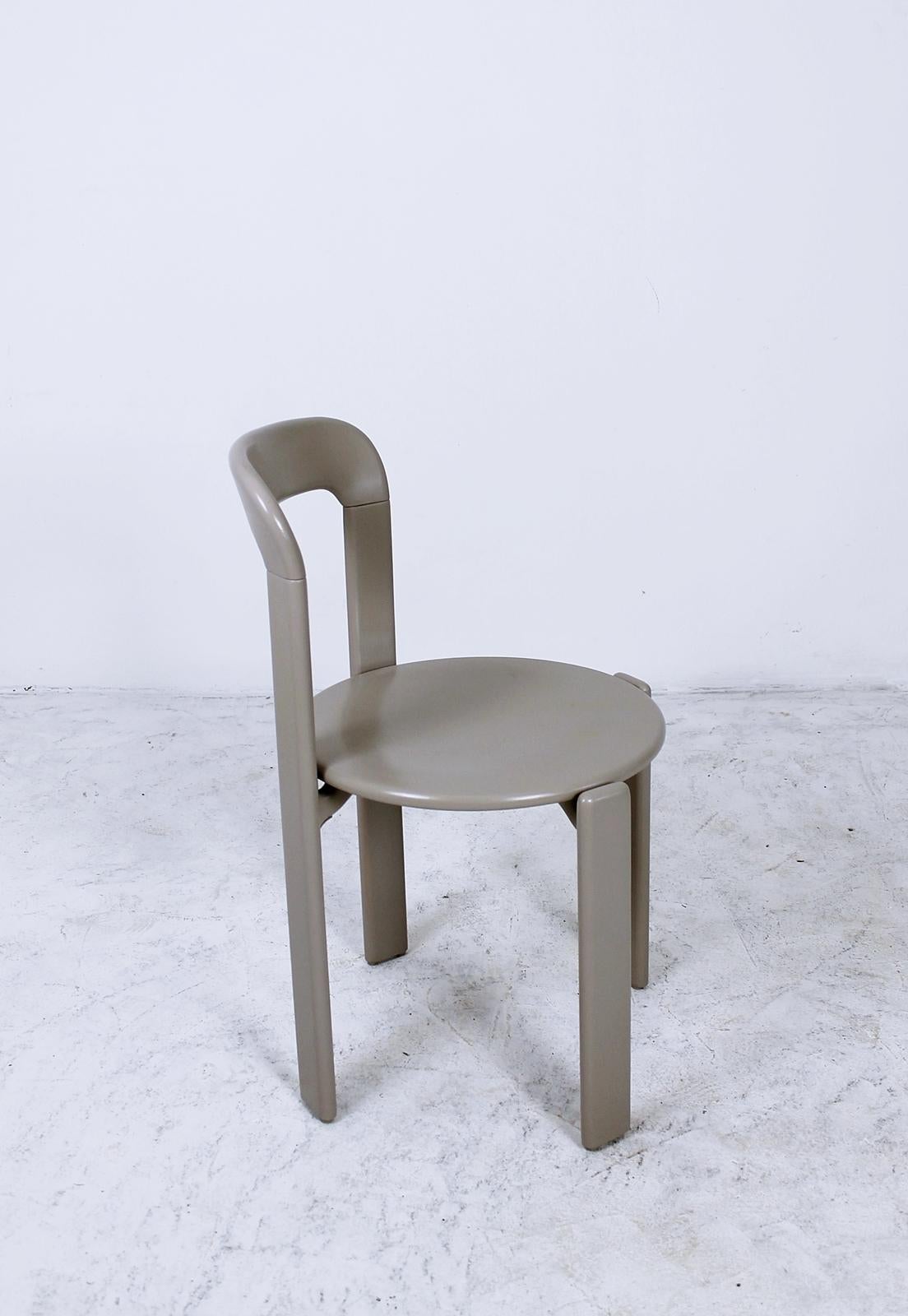 Stacking Chairs by Bruno Rey for Dietiker, Switzerland, 1970s 3