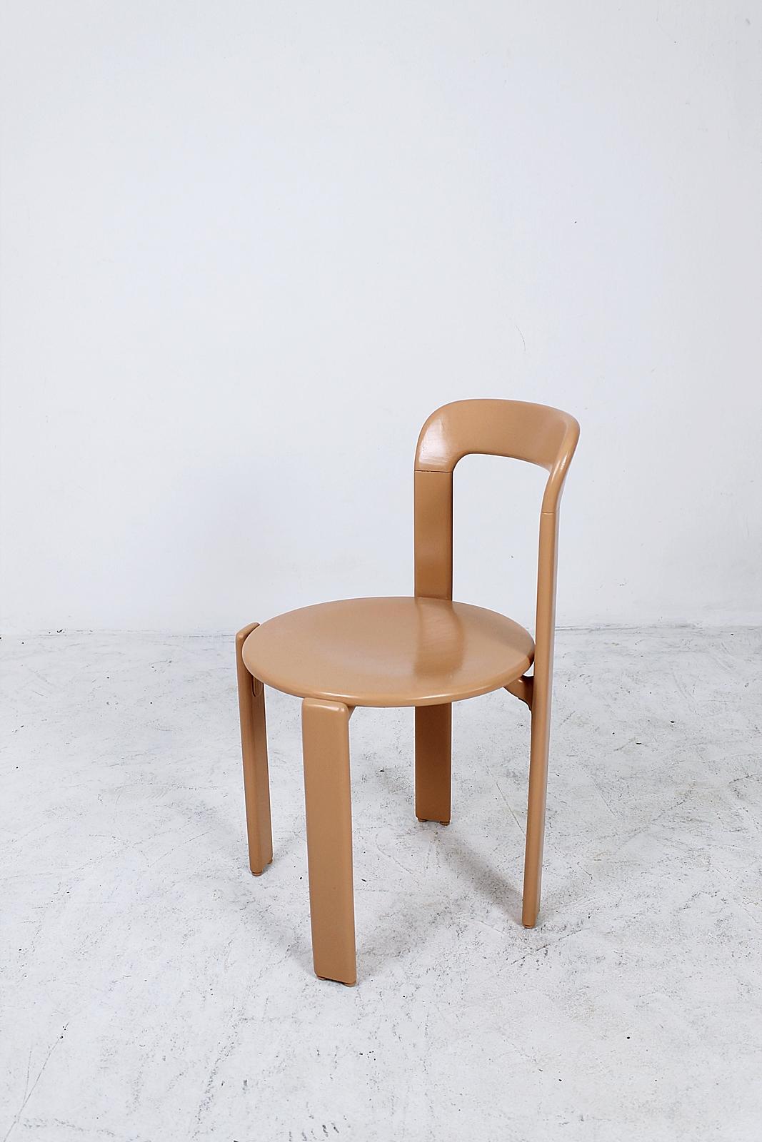 Stacking Chairs by Bruno Rey for Dietiker, Switzerland, 1970s 4