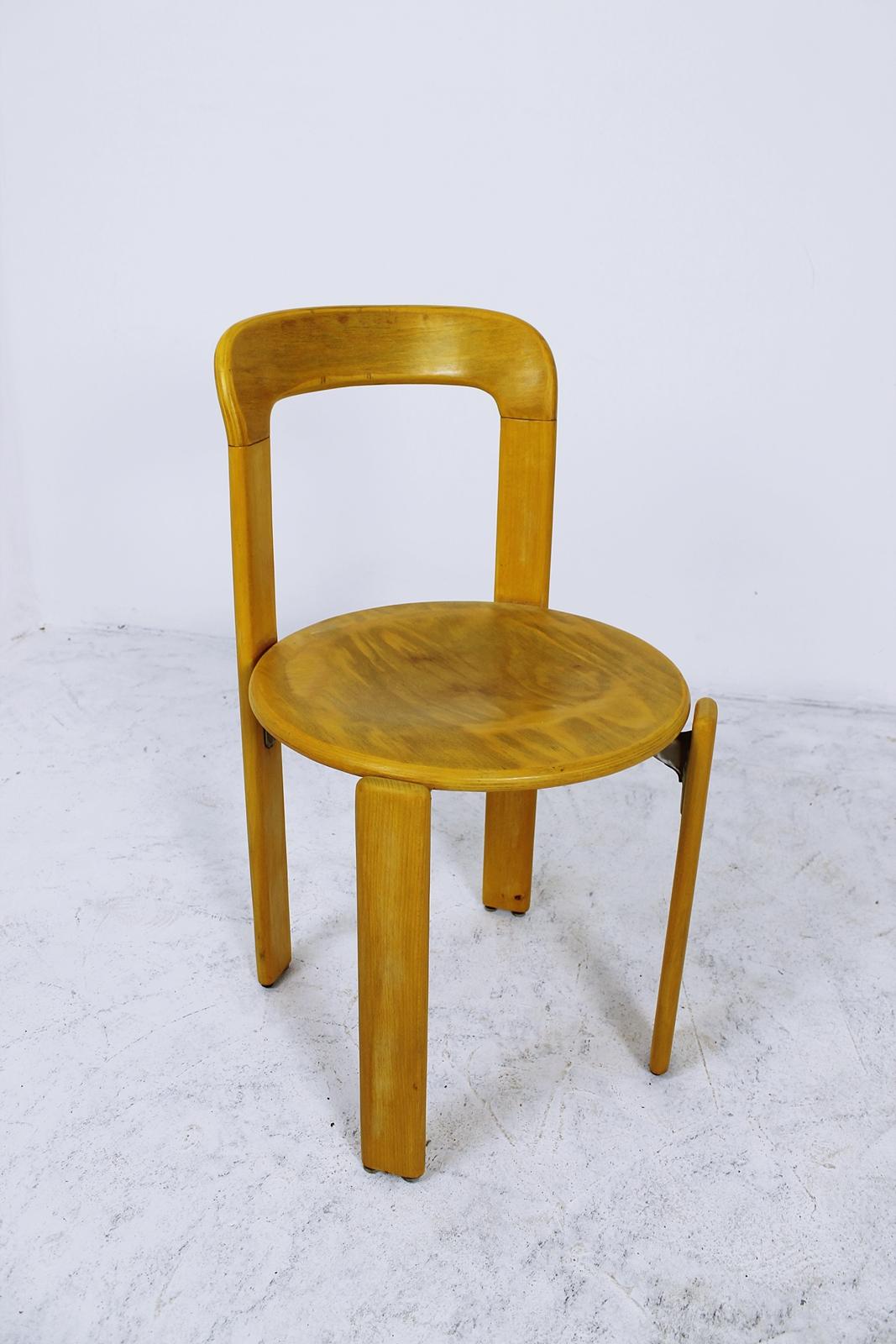 Stacking Chairs by Bruno Rey for Dietiker, Switzerland, 1970s 6