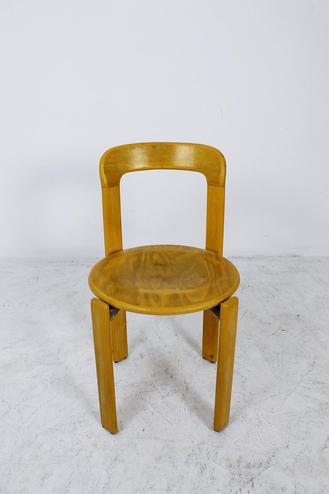 Stacking Chairs by Bruno Rey for Dietiker, Switzerland, 1970s 7