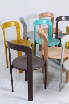 Stacking Chairs by Bruno Rey for Dietiker, Switzerland, 1970s