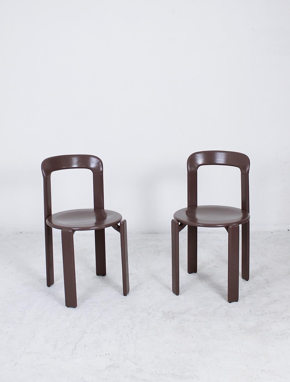 Modern Stacking Chairs by Bruno Rey for Dietiker, Switzerland, 1970s