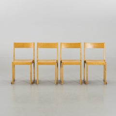 "Stacking" Chairs, Sven Markelius, Sweden, Birch, 1932