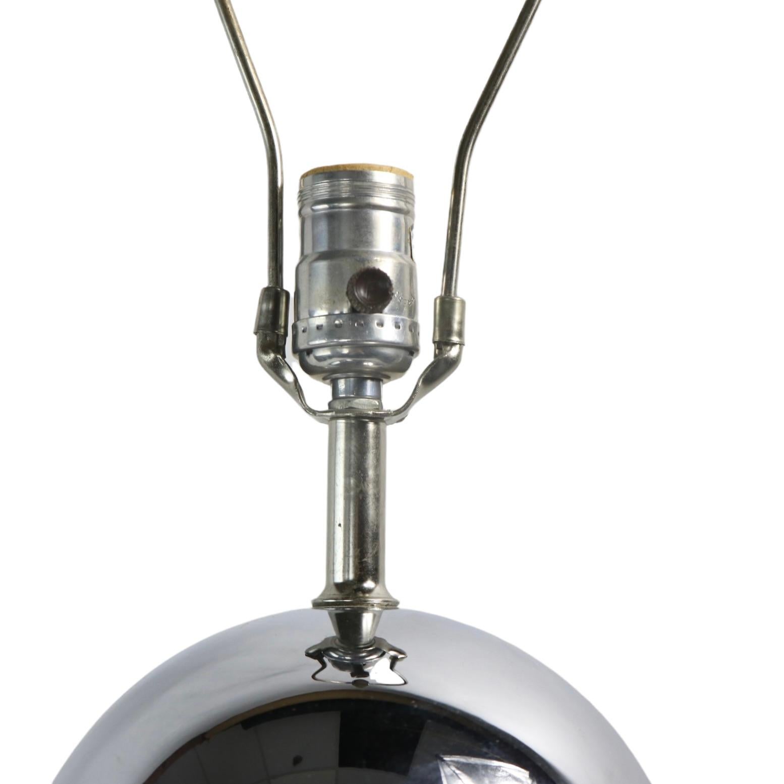 American Stacking Chrome Ball Table Lamp by George Kovacs Ca. 1970’s